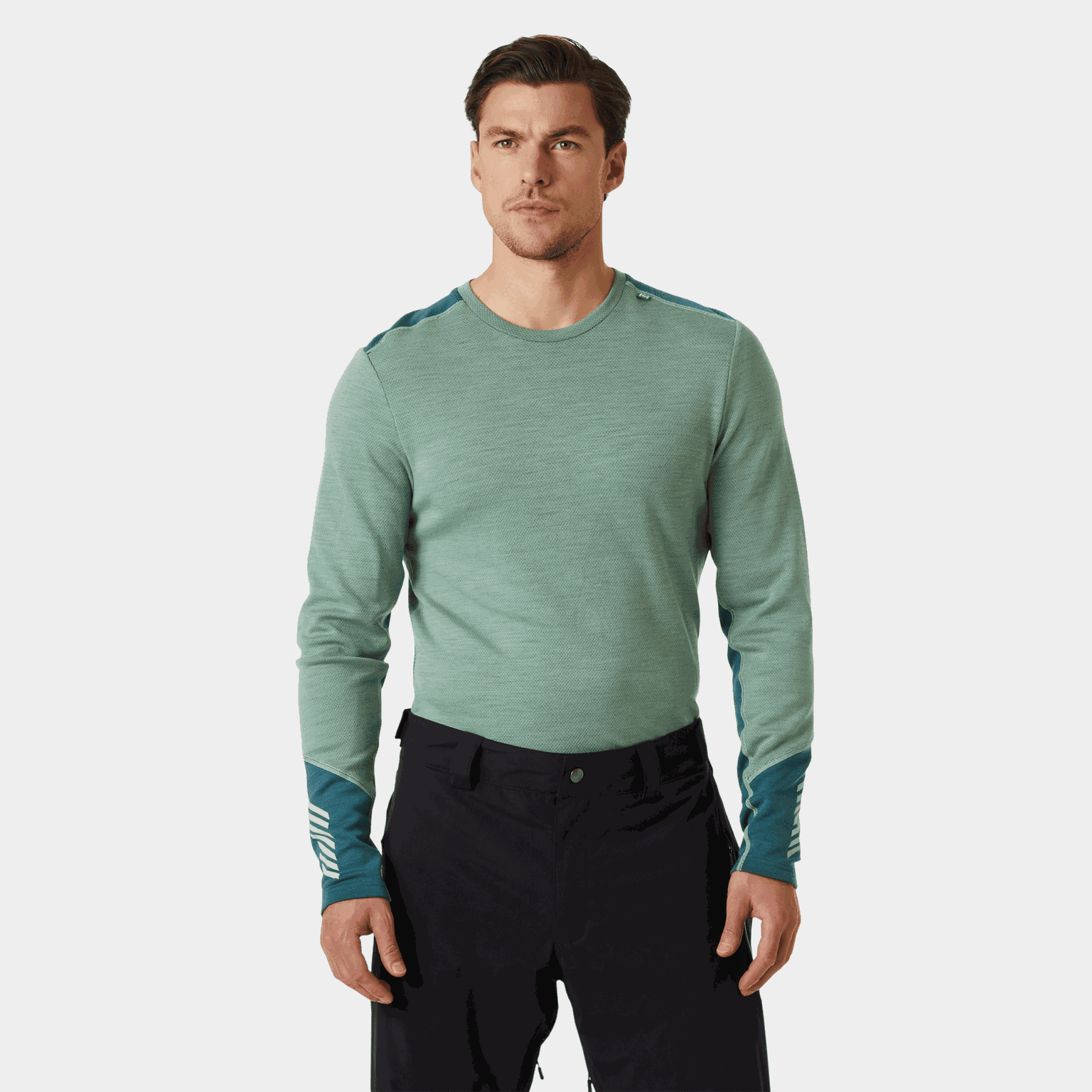  Maglione girocollo da uomo LIFA in lana merino di peso medio