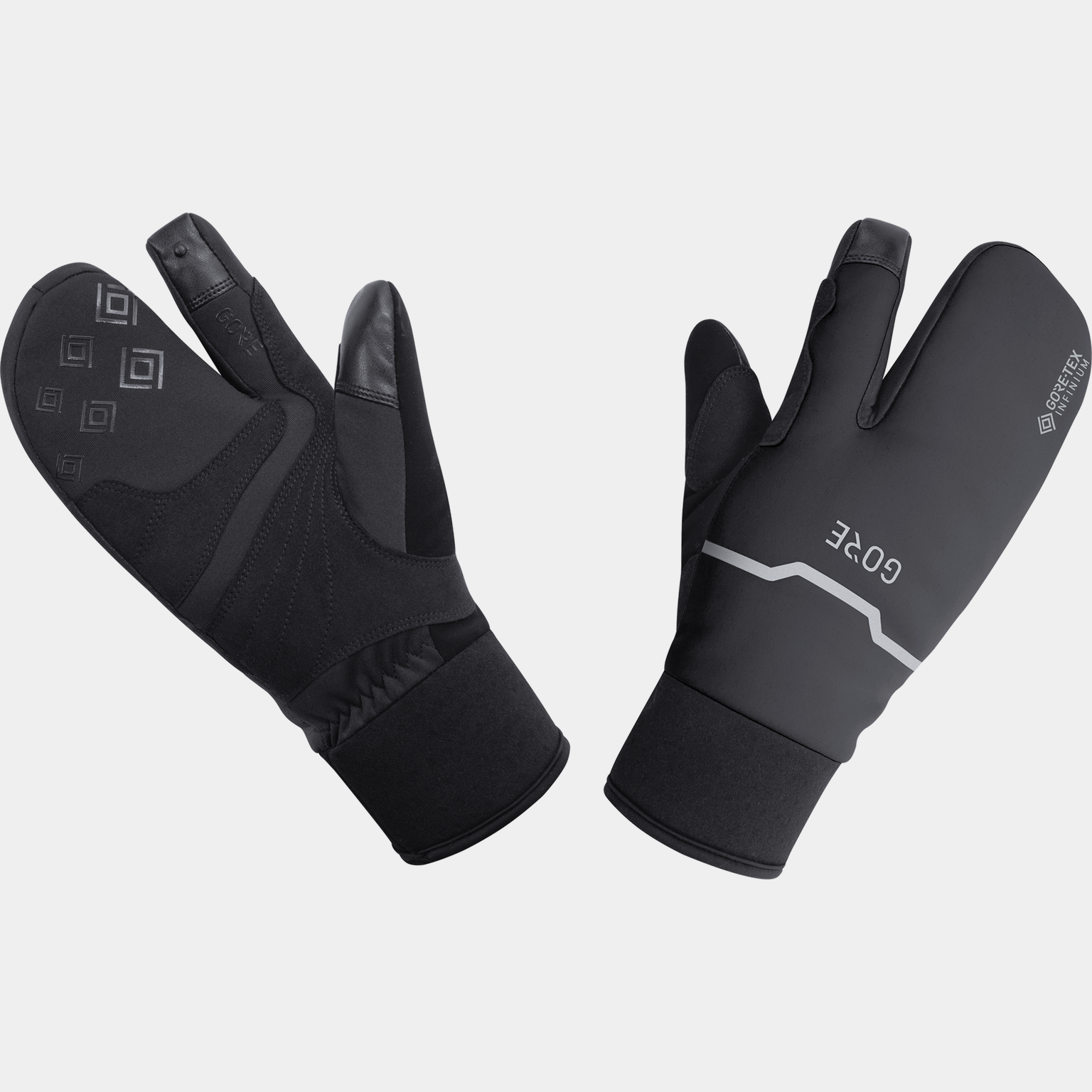  Rękawiczki rowerowe C5 Gore-Tex Infinium Thermo Split, unisex – czarne