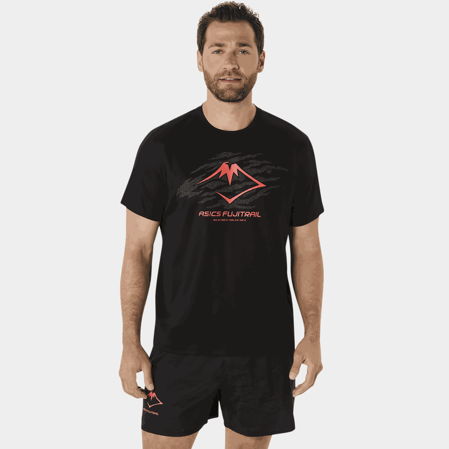 Fujitrail Logo Short Sleeve Top, t-skjorte, herre - Svart