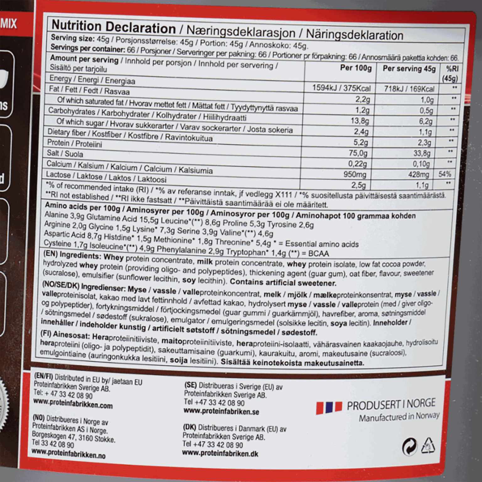  Whey Tech 3 kg, eiwitpoeder -