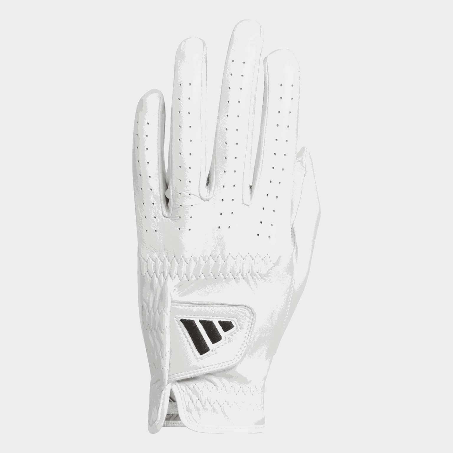  Gant de golf professionnel en cuir, simple, pour homme - blanc