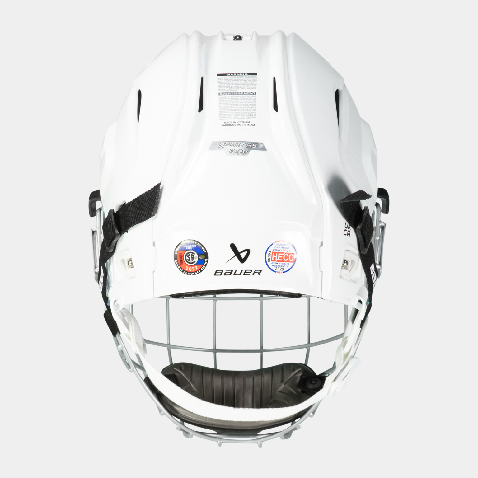  Bauer Re-Akt 85 hockeyhelm, maat 23/24, unisex.