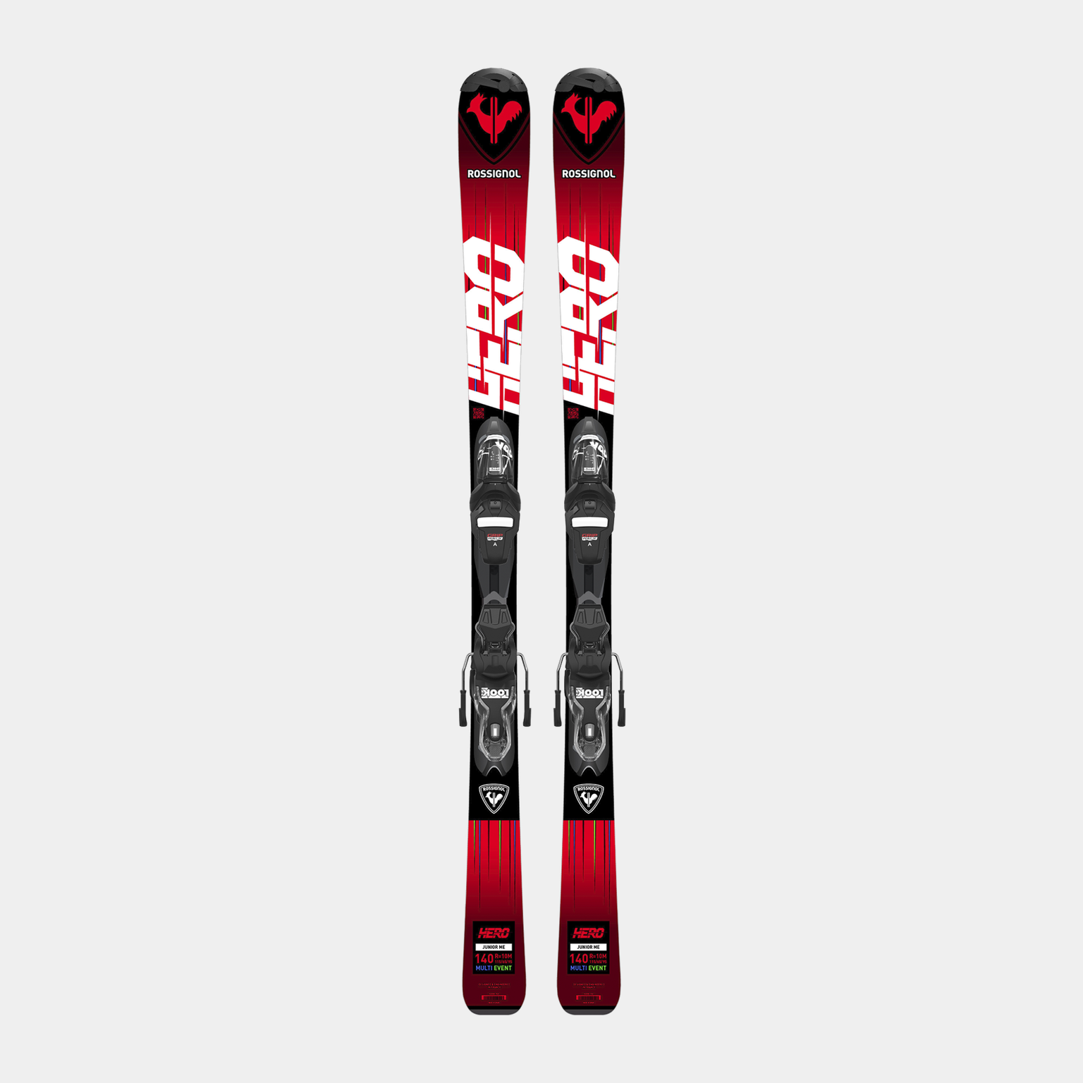 Alpine Skis 038 Hero 140-150 + Xpress 7 GW B83 24/25, carvingski, junior - Flerfarget