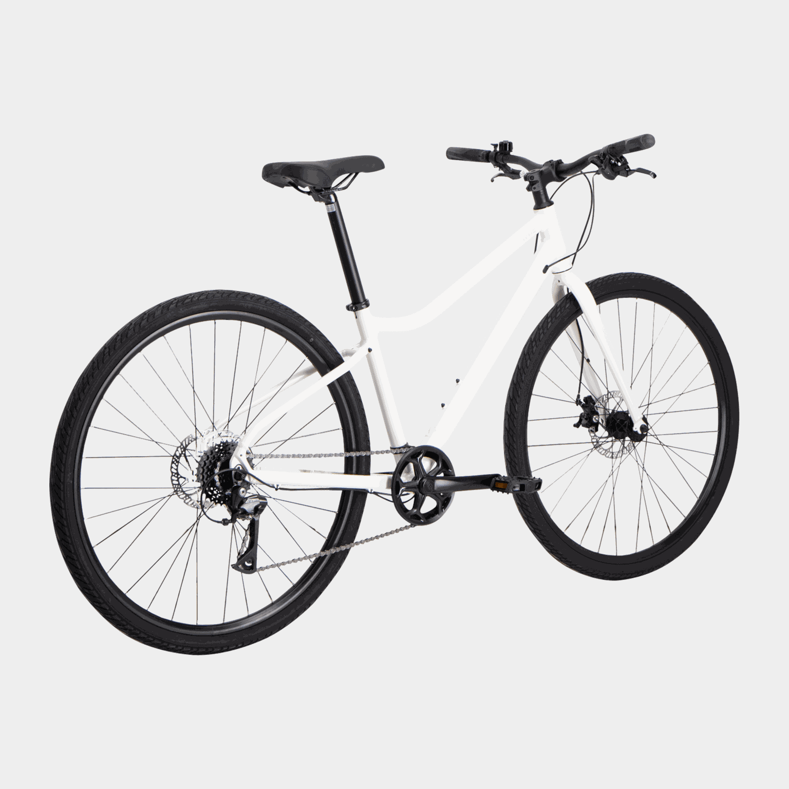 AX PEARL WHITE 25, hybridsykkel, unisex - Hvit
