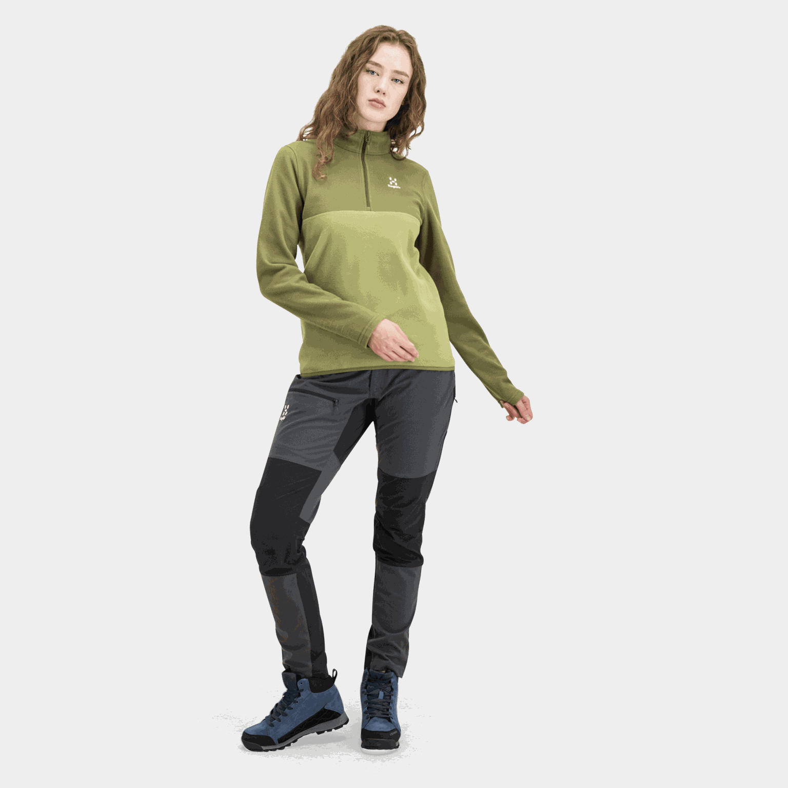 Slim fit broek van zirkonium, softshellbroek, trekkingbroek, damesbroek