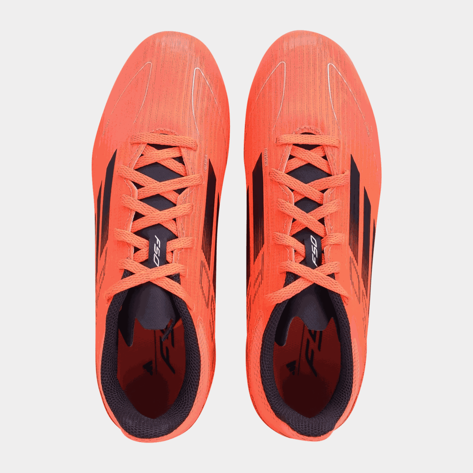 F50 League FG/MG Q4 24 Junior voetbalschoenen voor natuurgras en kunstgras - Rood