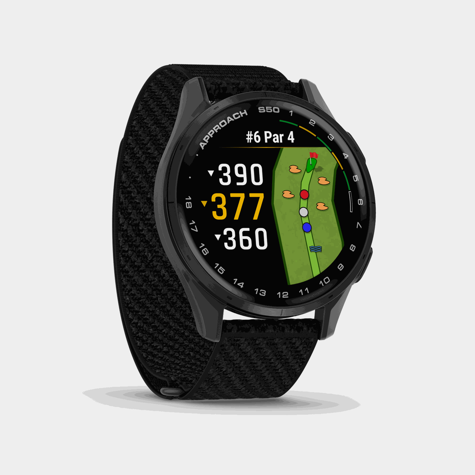 Zoom S50, 43 mm, GPS para golfe, relógio de golfe
