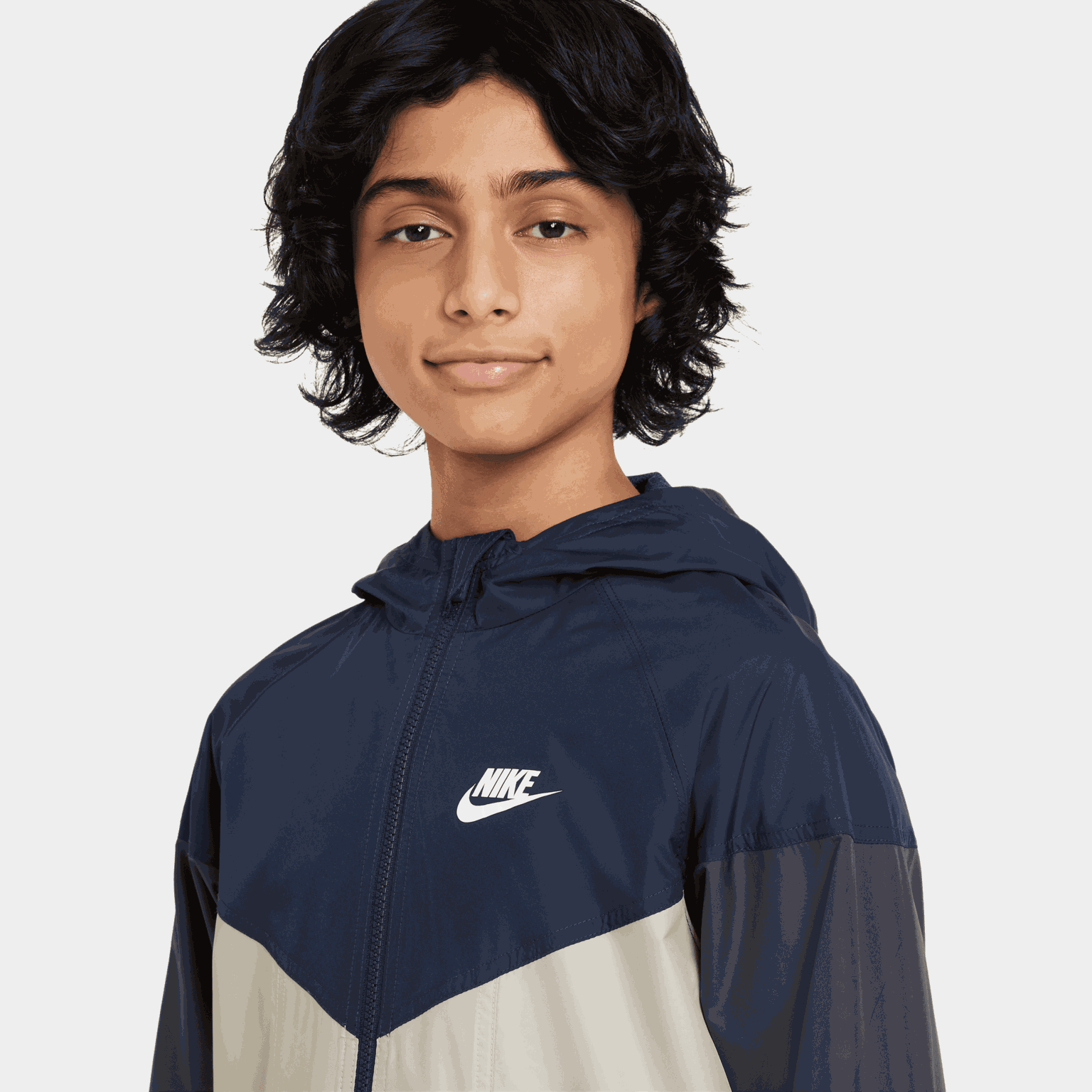 Coupe-vent Nike Sportswear Windrunner, Junior - Bleu