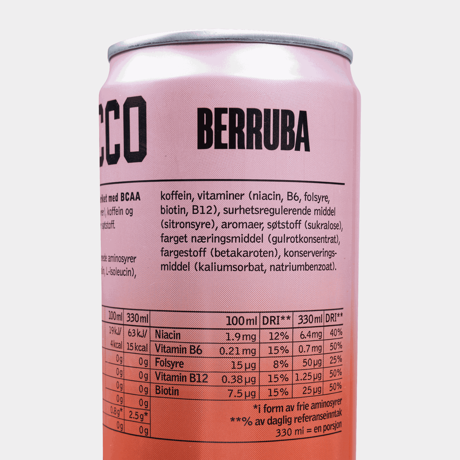 Nocco Berruba 330 ml, napój energetyczny -