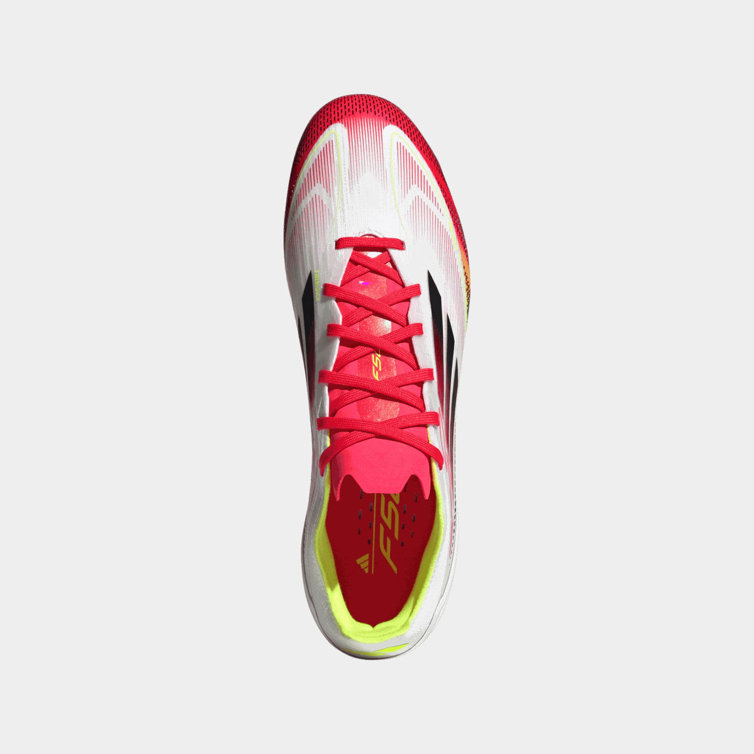 Chaussures de football F50 Pro MG pour gazon naturel et synthétique, unisexe – Blanches