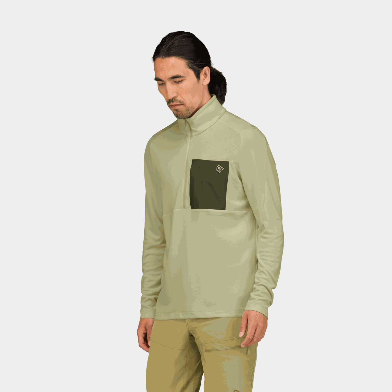  femund warm1 demi-zip, pull, homme