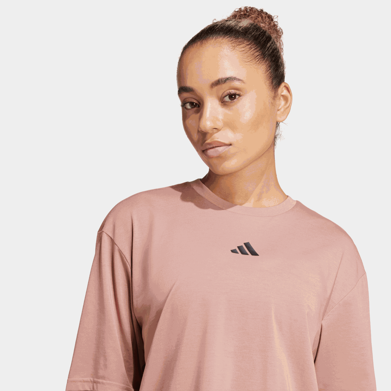  Dames T-shirt met kraftpapierprint - Wit