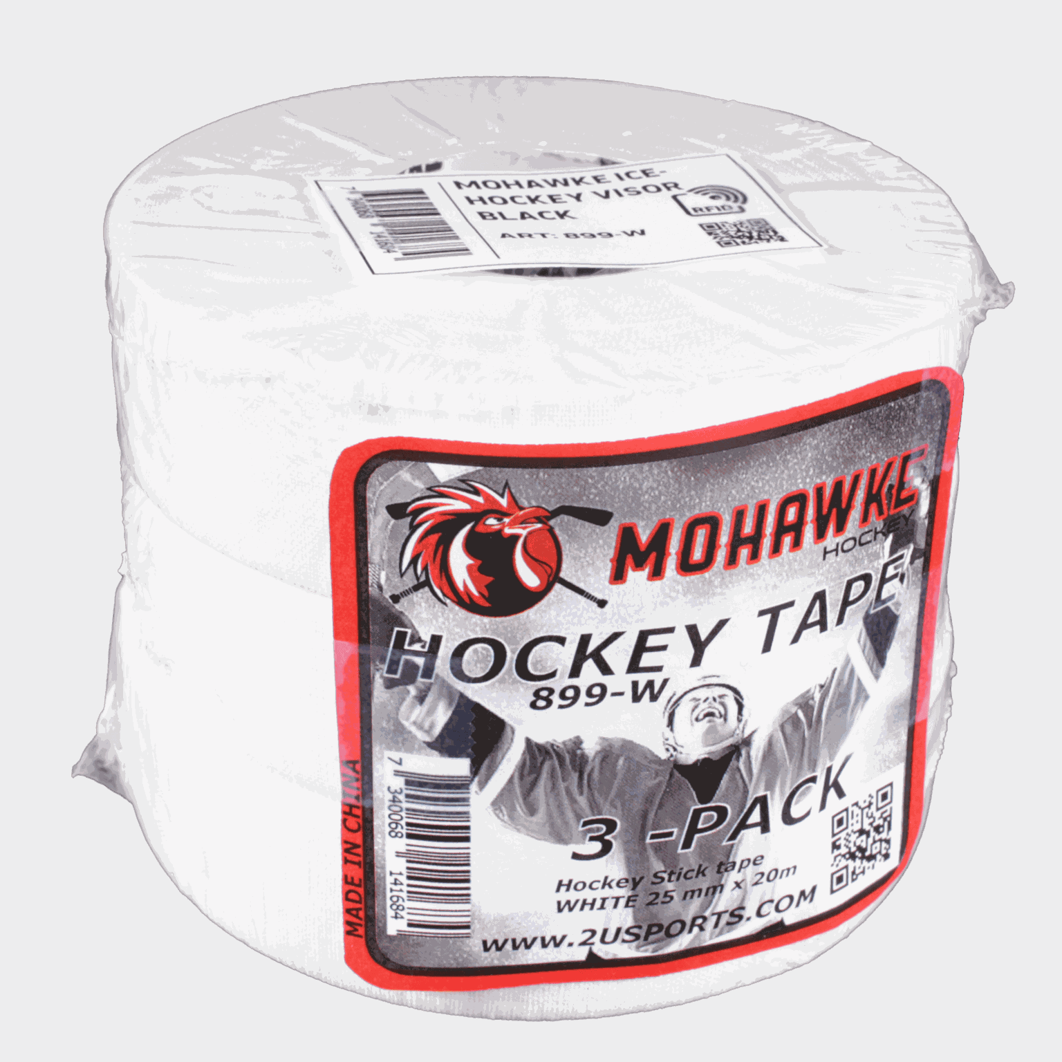  Taśma hokejowa – zestaw 3 szt. – 24/25, Taśma hokejowa – biała