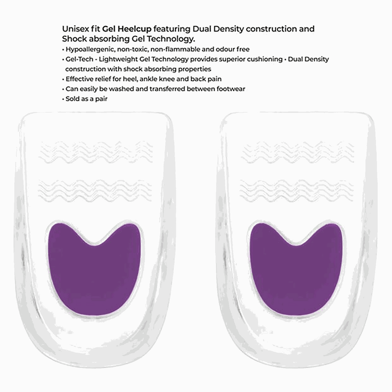 PerfGel HeelCup, protetor de calcanhar para homens