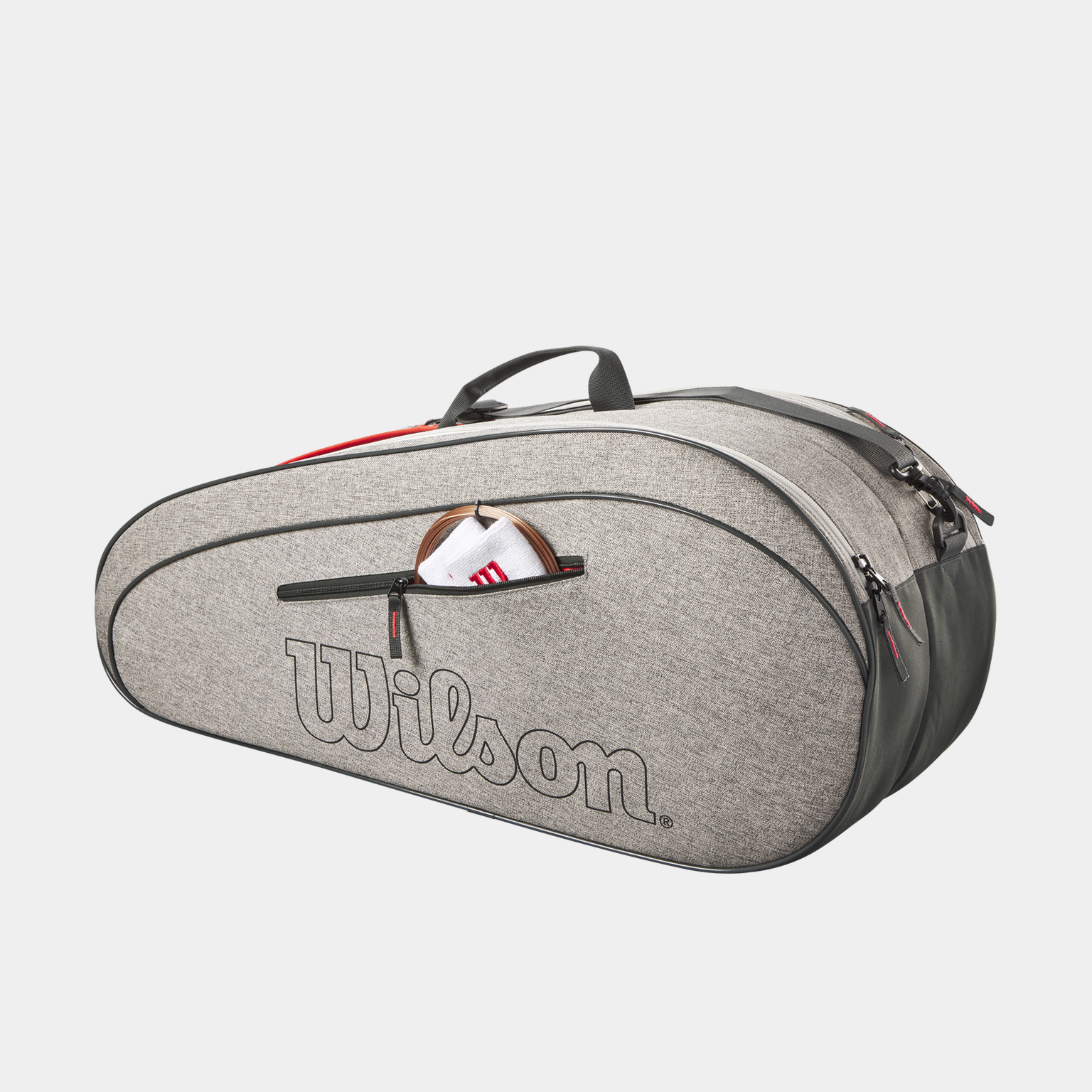 Housse de raquette de tennis Team 6PK Heather Grey - Gris