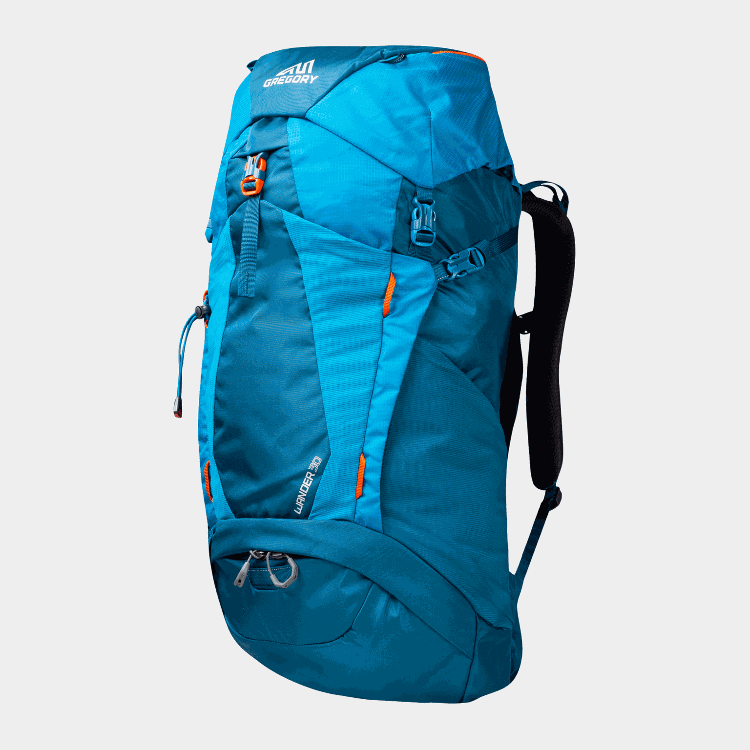  Mochila de caminhada de 30 litros para crianças e adolescentes - azul
