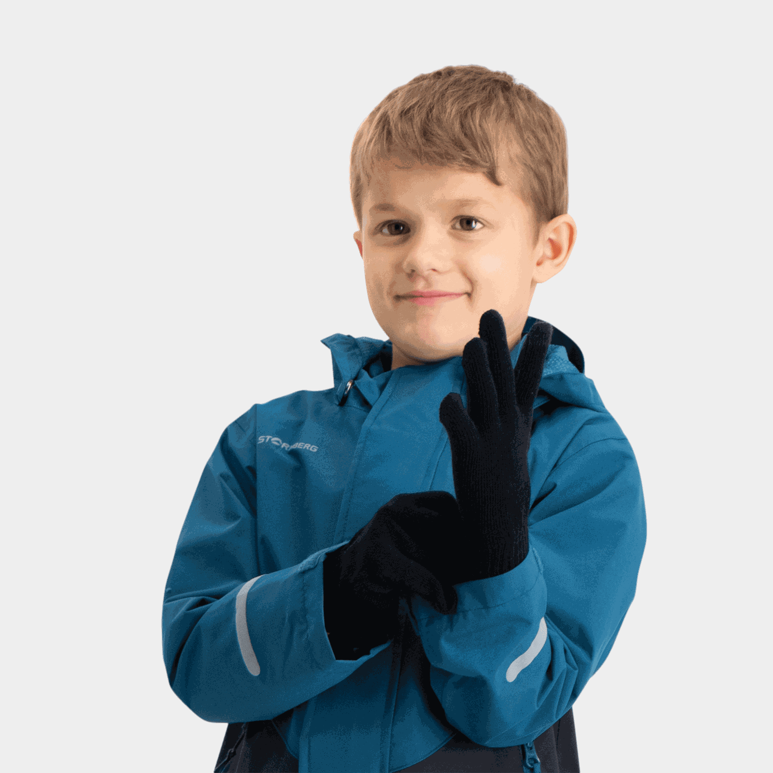  Rękawiczki Rosnos Smarttouch, 2 sztuki, rękawiczki dziecięce – czarne
