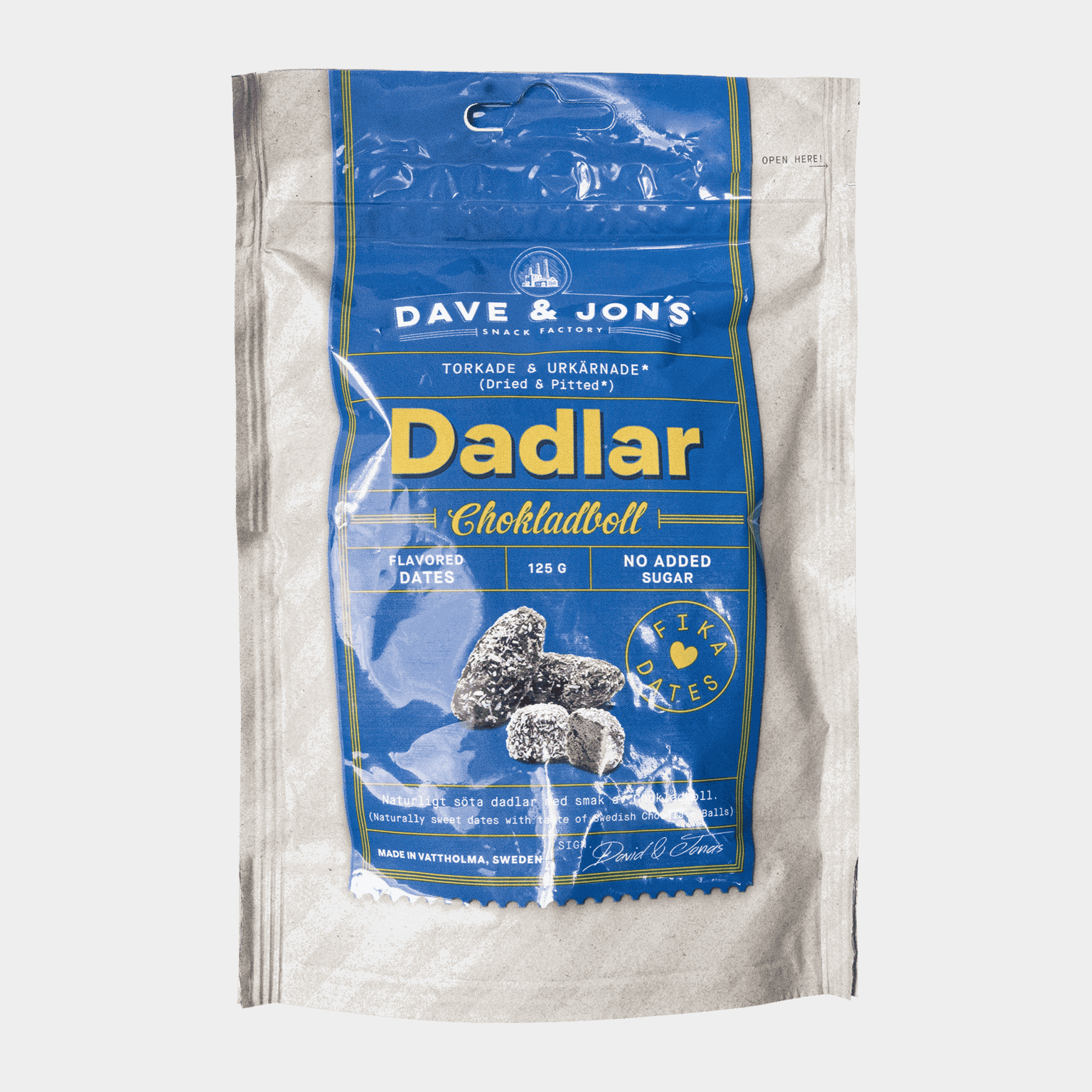 Dave & Jon`s Chocolate Ball 125 g, dadler -