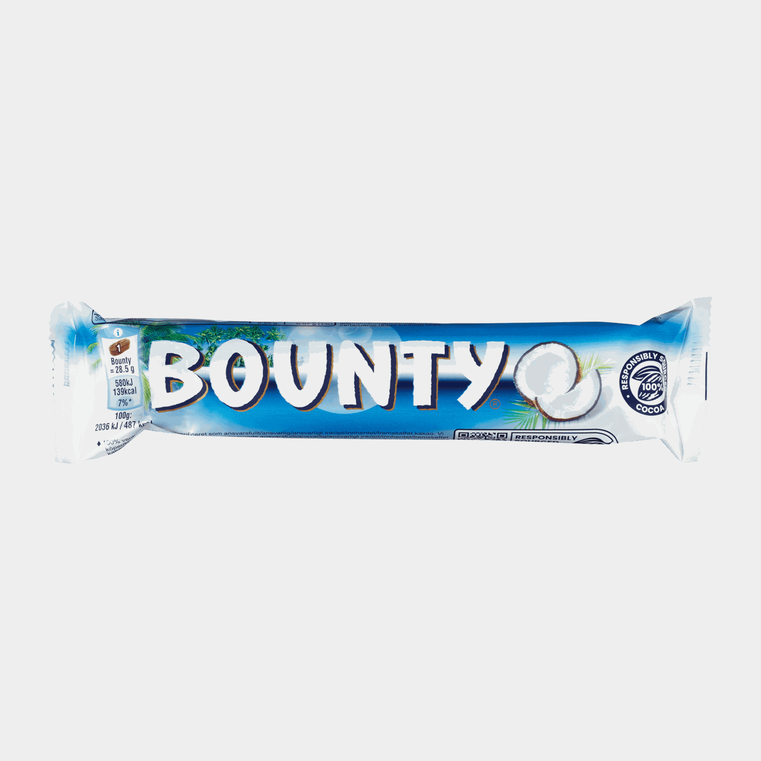 Bounty Twin 57g, batonik czekoladowy -