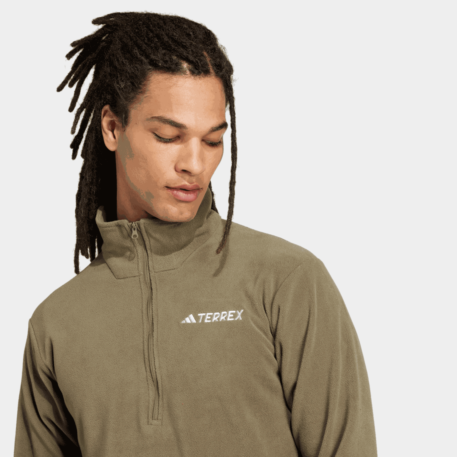  Jachetă din fleece cu fermoar de jumătate Multi Essentials, pulover din fleece pentru bărbați