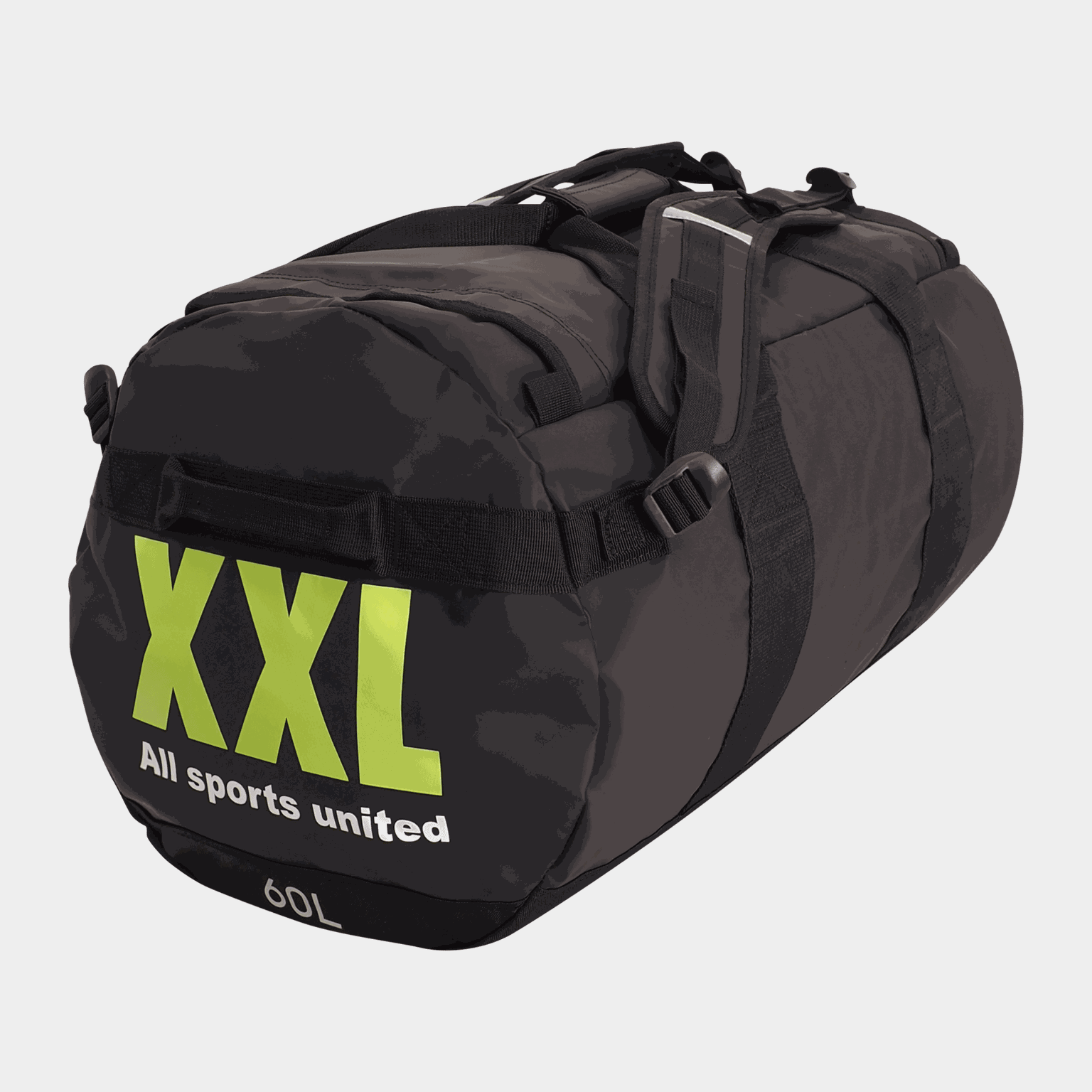 Mala impermeável tamanho XXL, 60 litros - preta