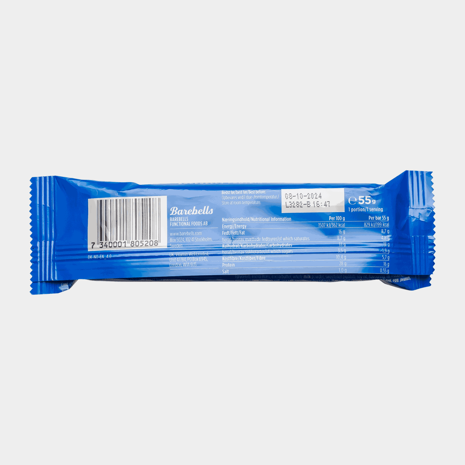  Barebells fehérjeszelet sós csokoládé ízben -