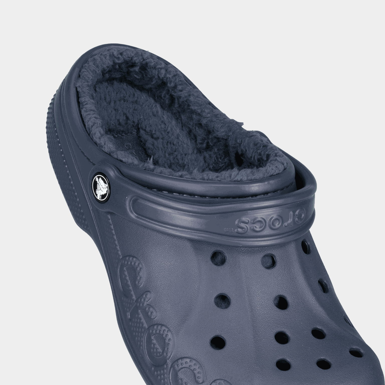  Crocs Baya Unisex gewatteerde teenslippers – Marineblauw