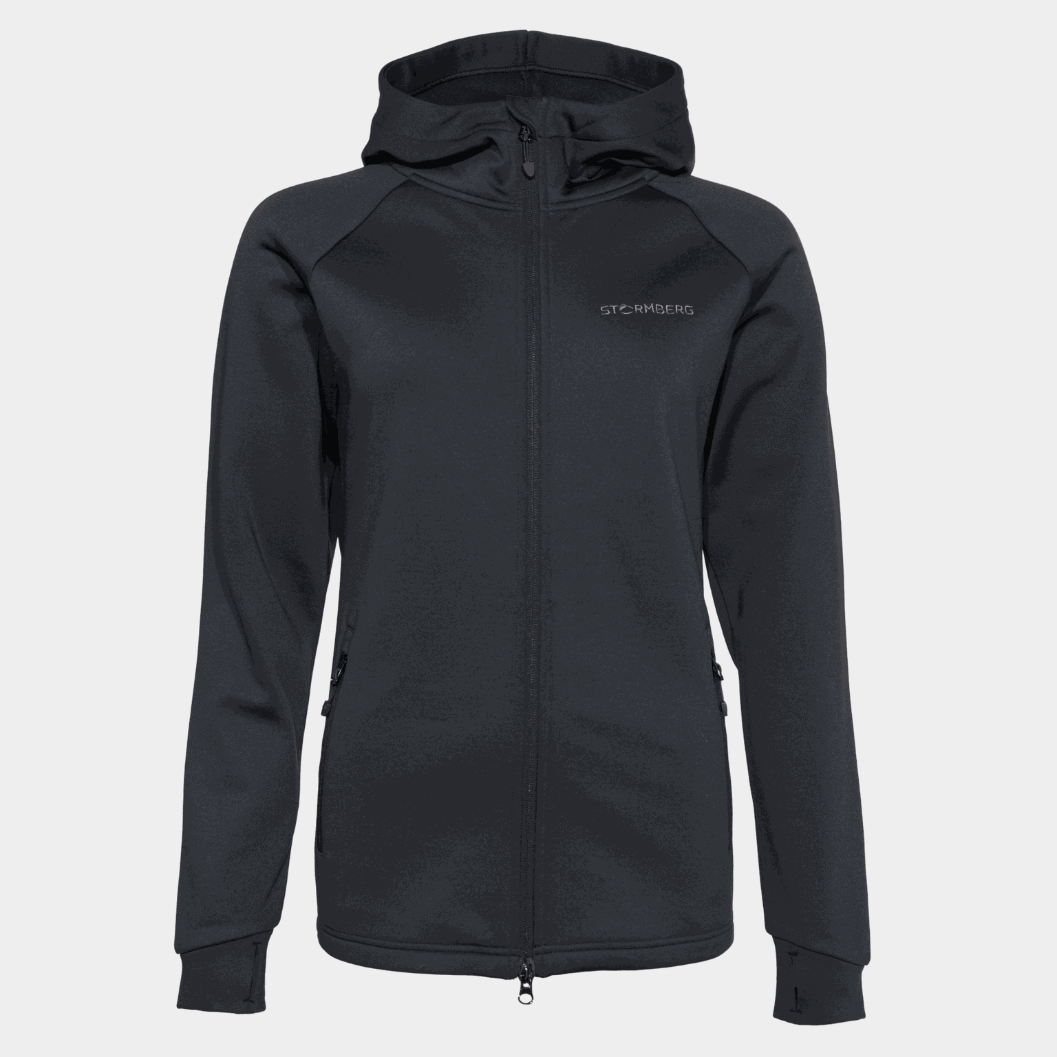  Giacca con cappuccio Storen W, giacca in pile, da donna - Nera