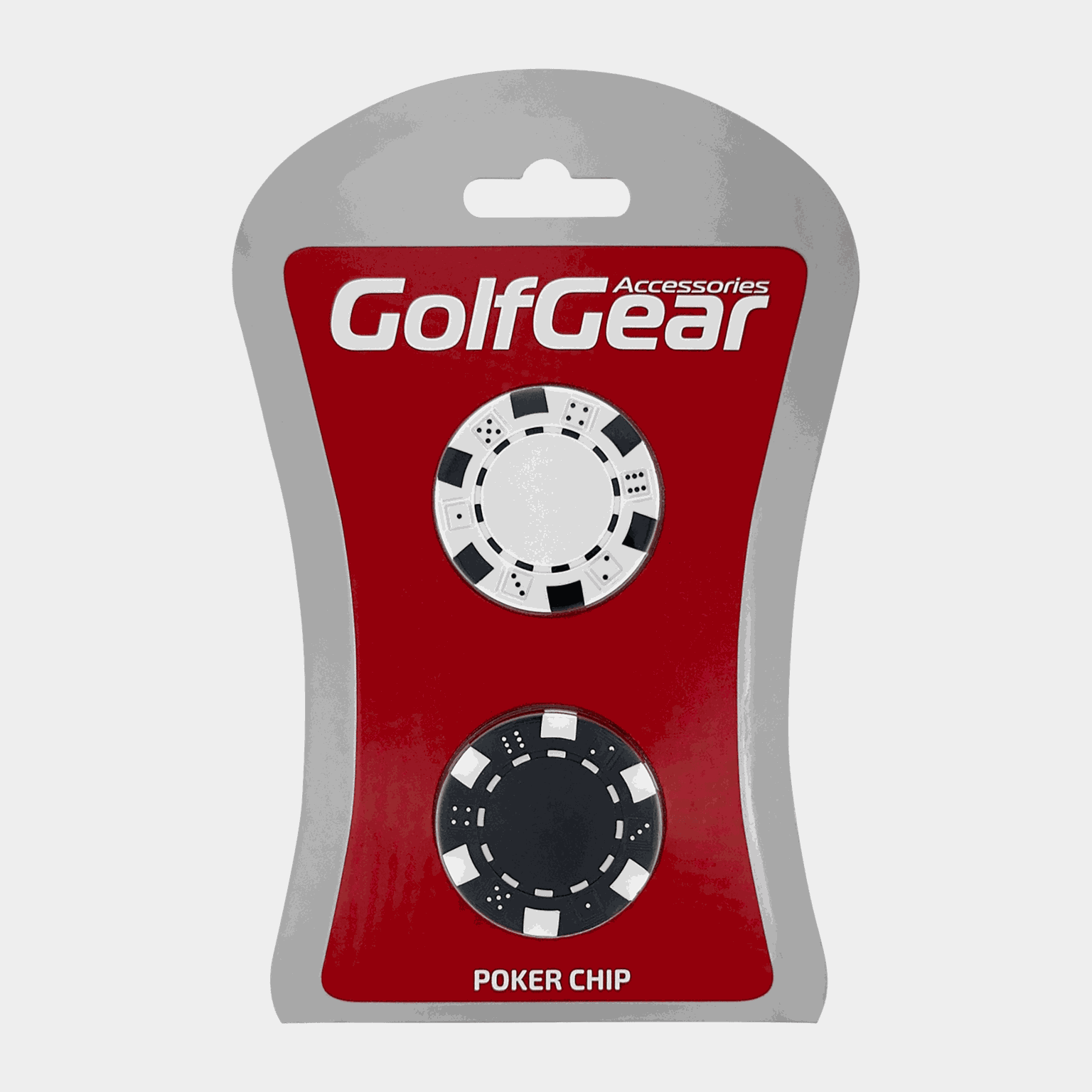  Fichas de pôquer (conjunto de 2), marcadores de bola de golfe – pretos