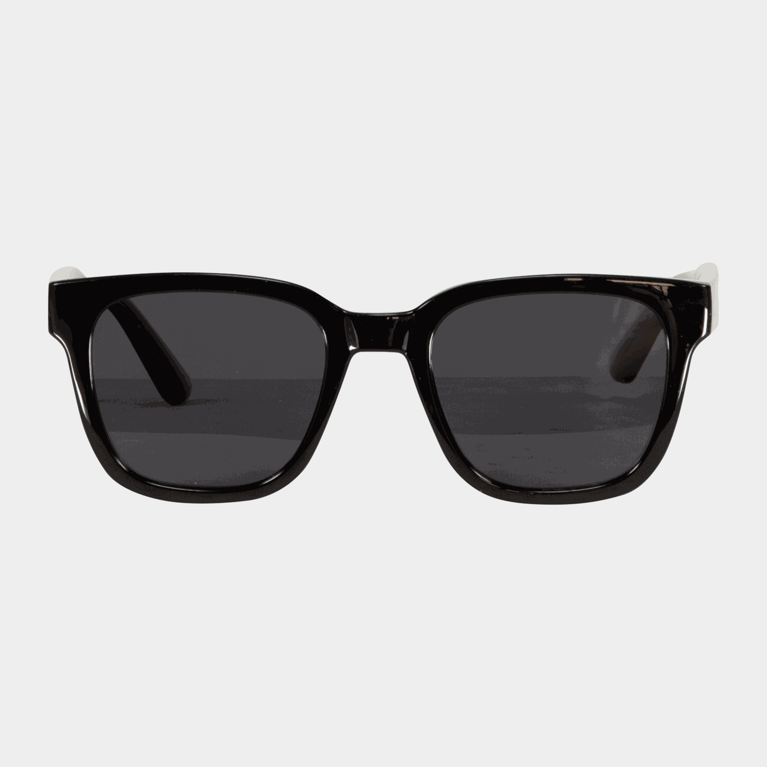 013 Waye Polarized Shiny Black W Pol Smoke, solbriller, unisex - Svart