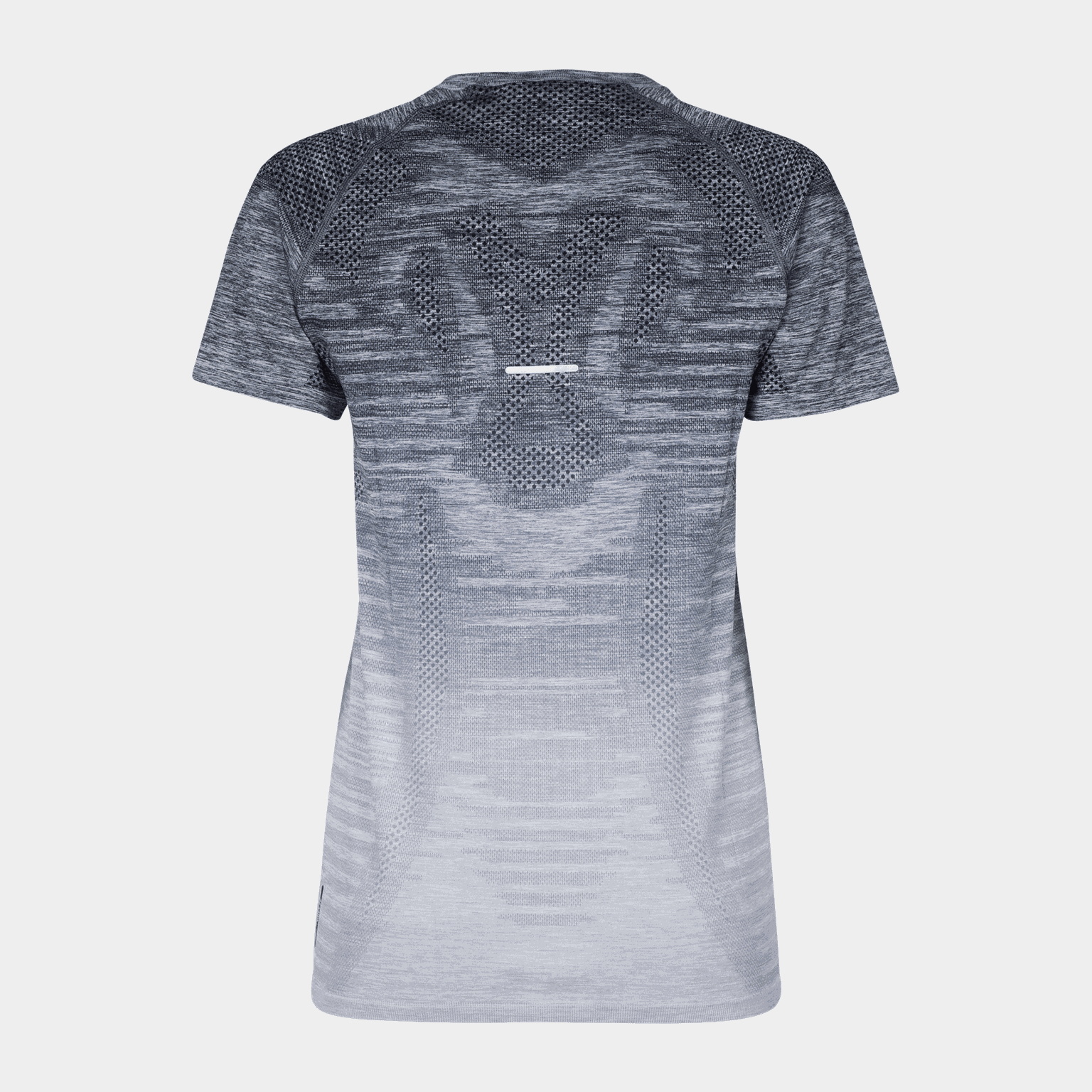  Camiseta feminina sem costura de manga curta – cinza