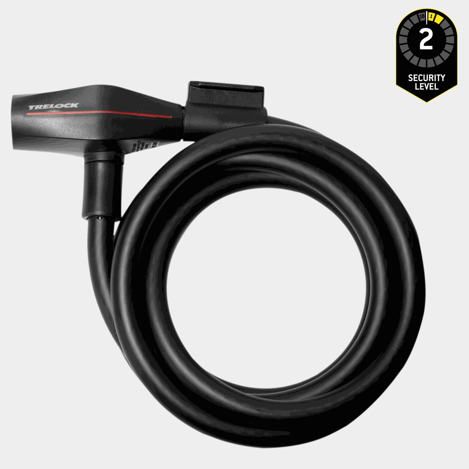  SK 210 180/10 fietsslot met sleutel, zwart.