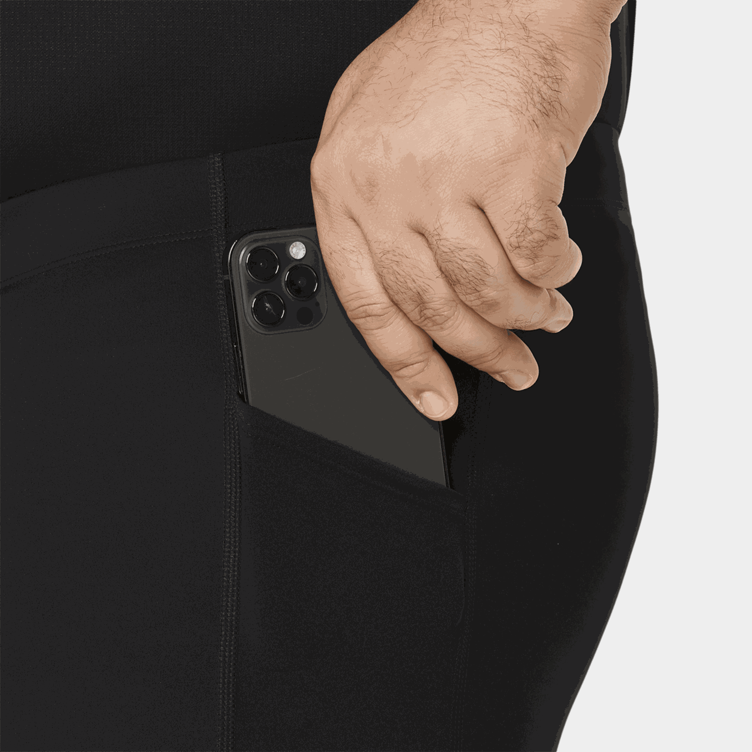  Slim fit hardloopbroek voor heren - Zwart
