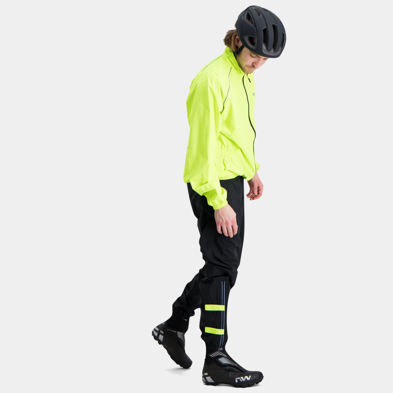  Žlutý nepromokavý overal (bunda/kalhoty), velikost USX 25, unisex