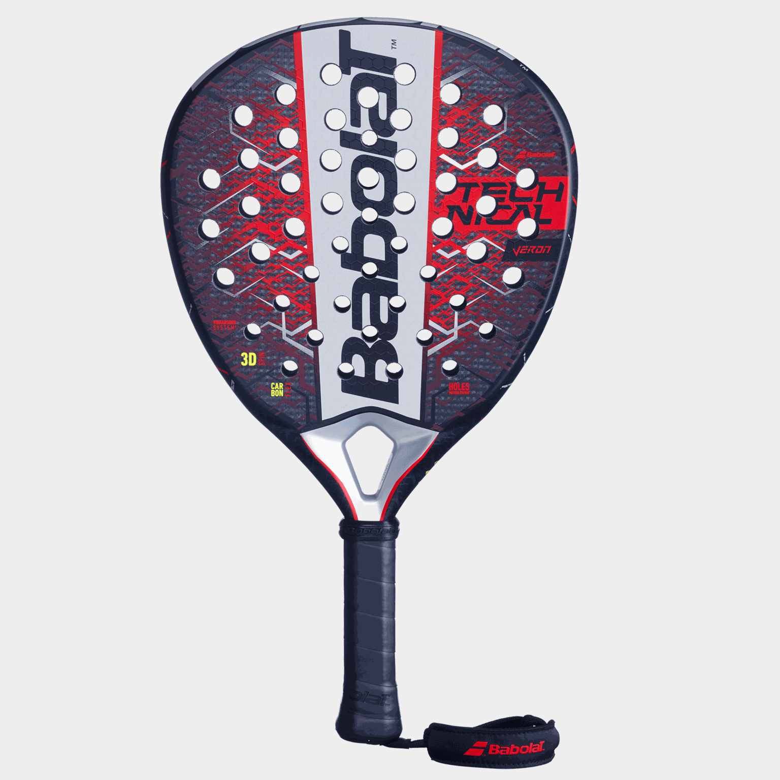Veron Technical 2025 Unisex Padelracket voor gevorderde spelers – Zwart