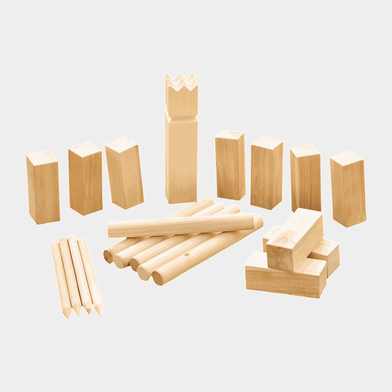  Zahradní sada Kubb XL - hnědá