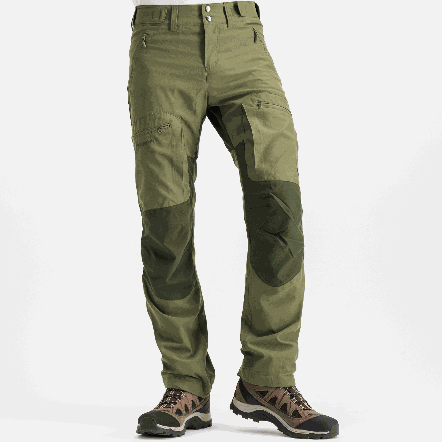 Spodnie hybrydowe unisex Finnskogen, spodnie myśliwskie - zielone