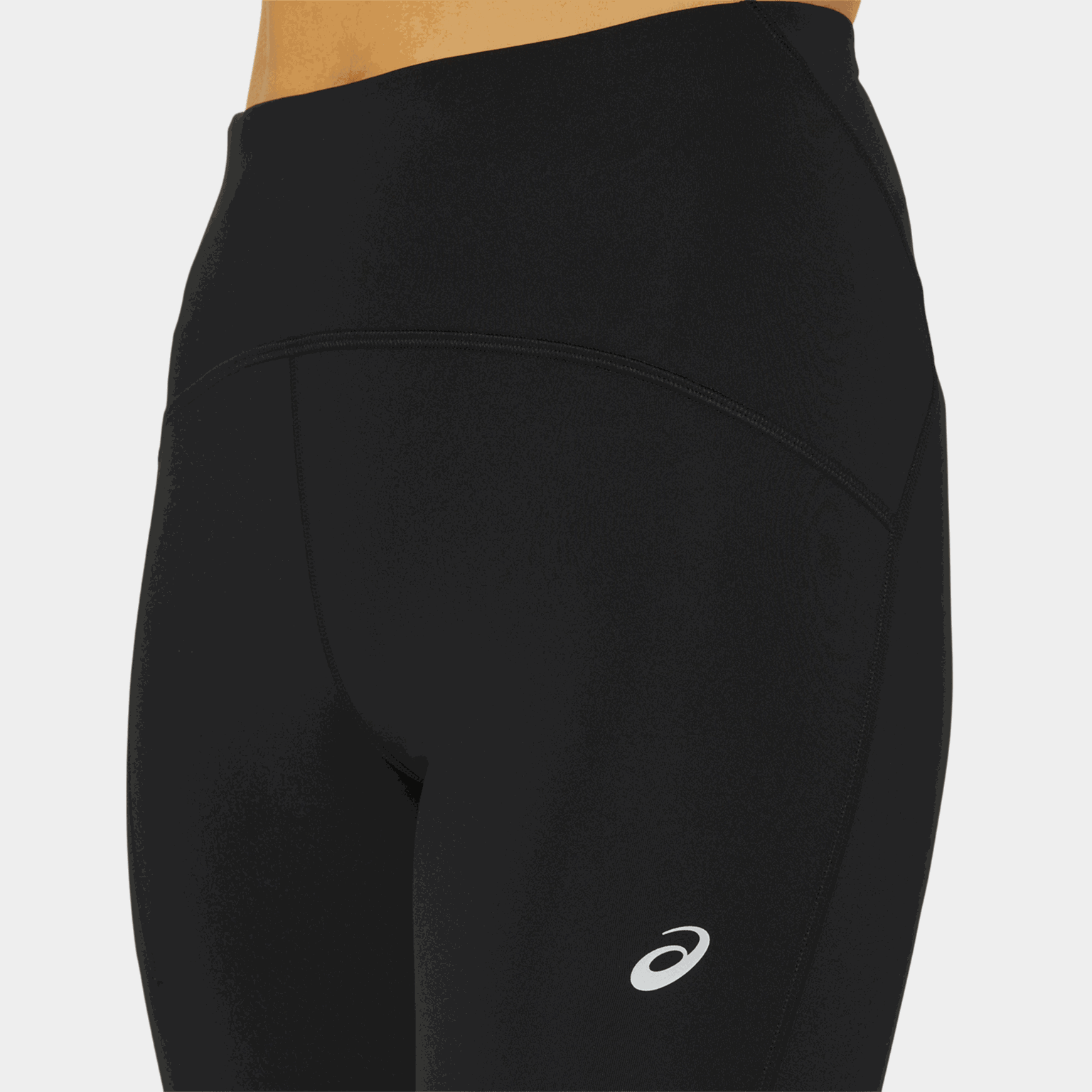 Collant de course taille haute Road, collant de running, femme - noir