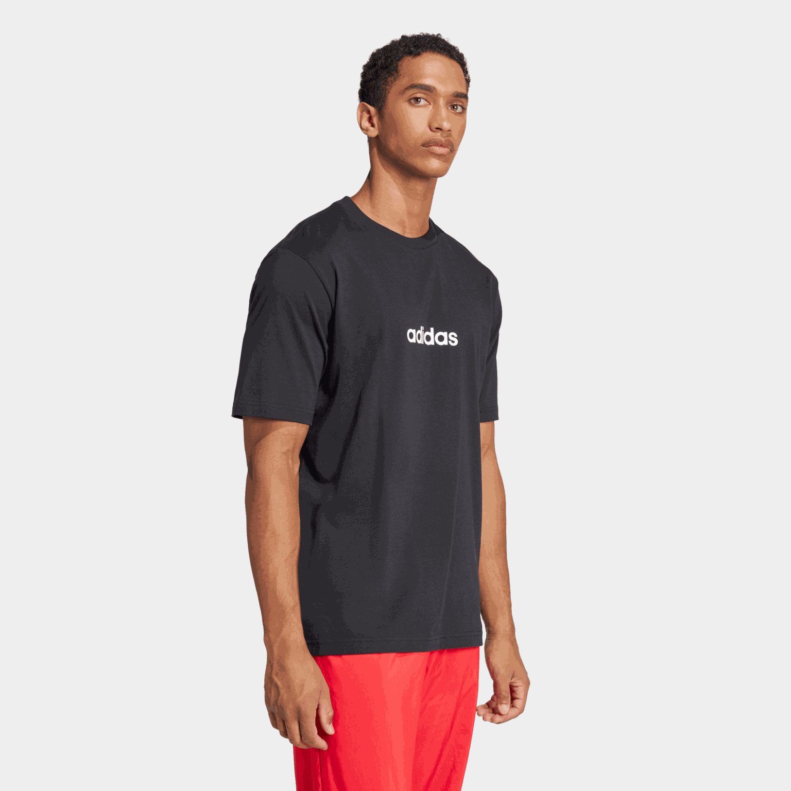  T-shirt Essentials pour homme en jersey simple à motif linéaire