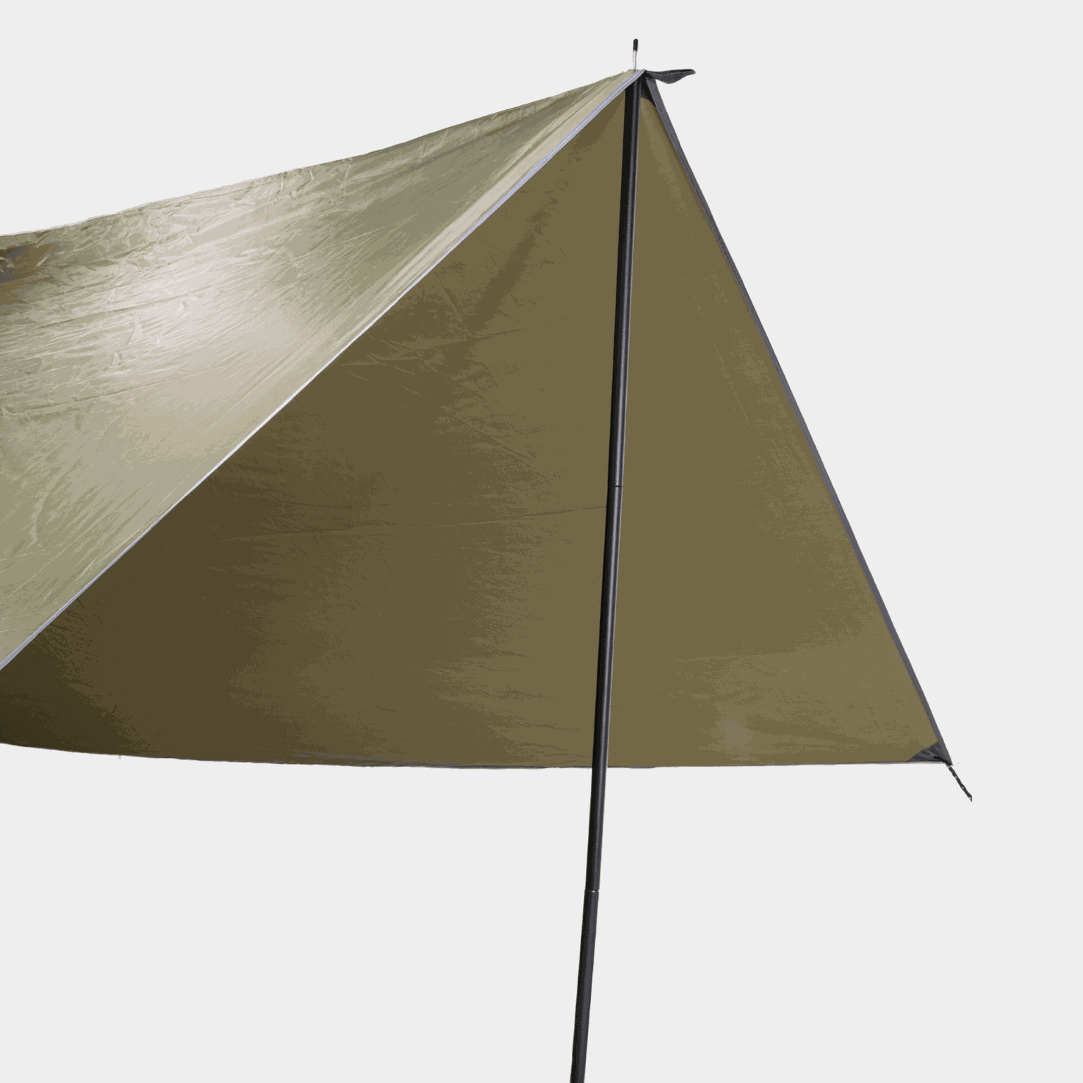 Stange Tarp Pole 2 pc, sammenleggbar tarpstang - Svart