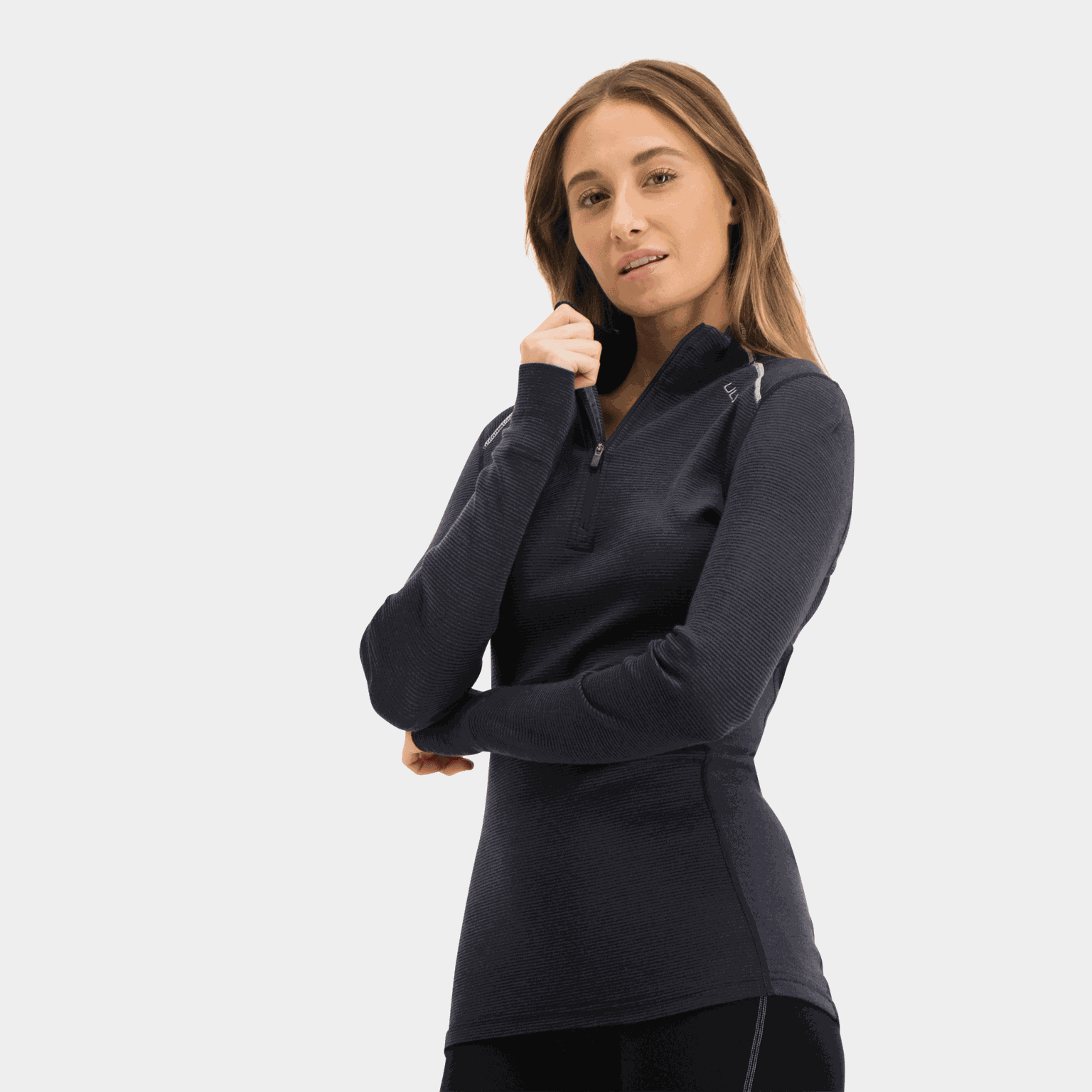Rav 100% Turtle Neck Half Zip, ulltrøye dame