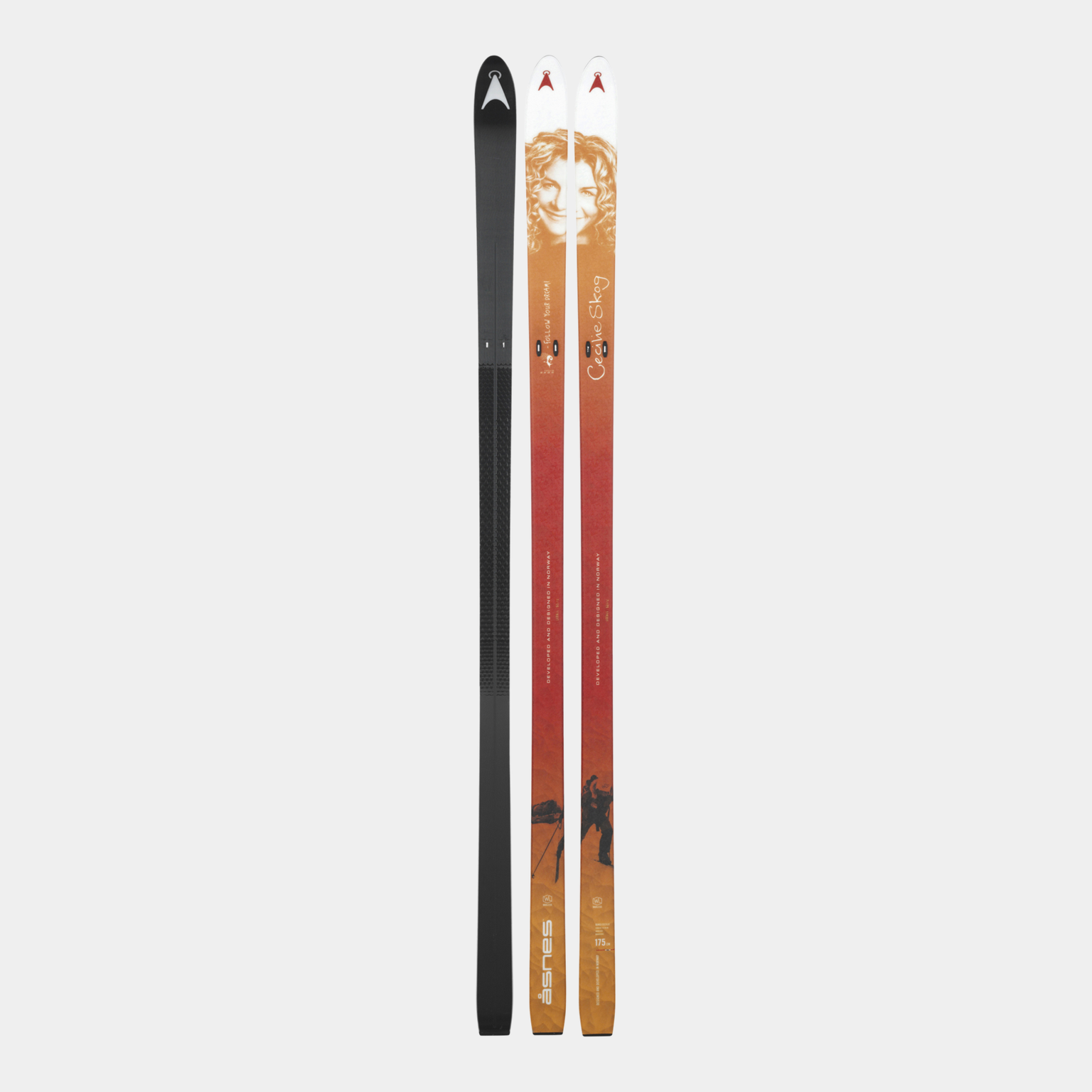  Esquis de montanha femininos BC Skis Cecilie Skog Waxless 24/25 - Laranja