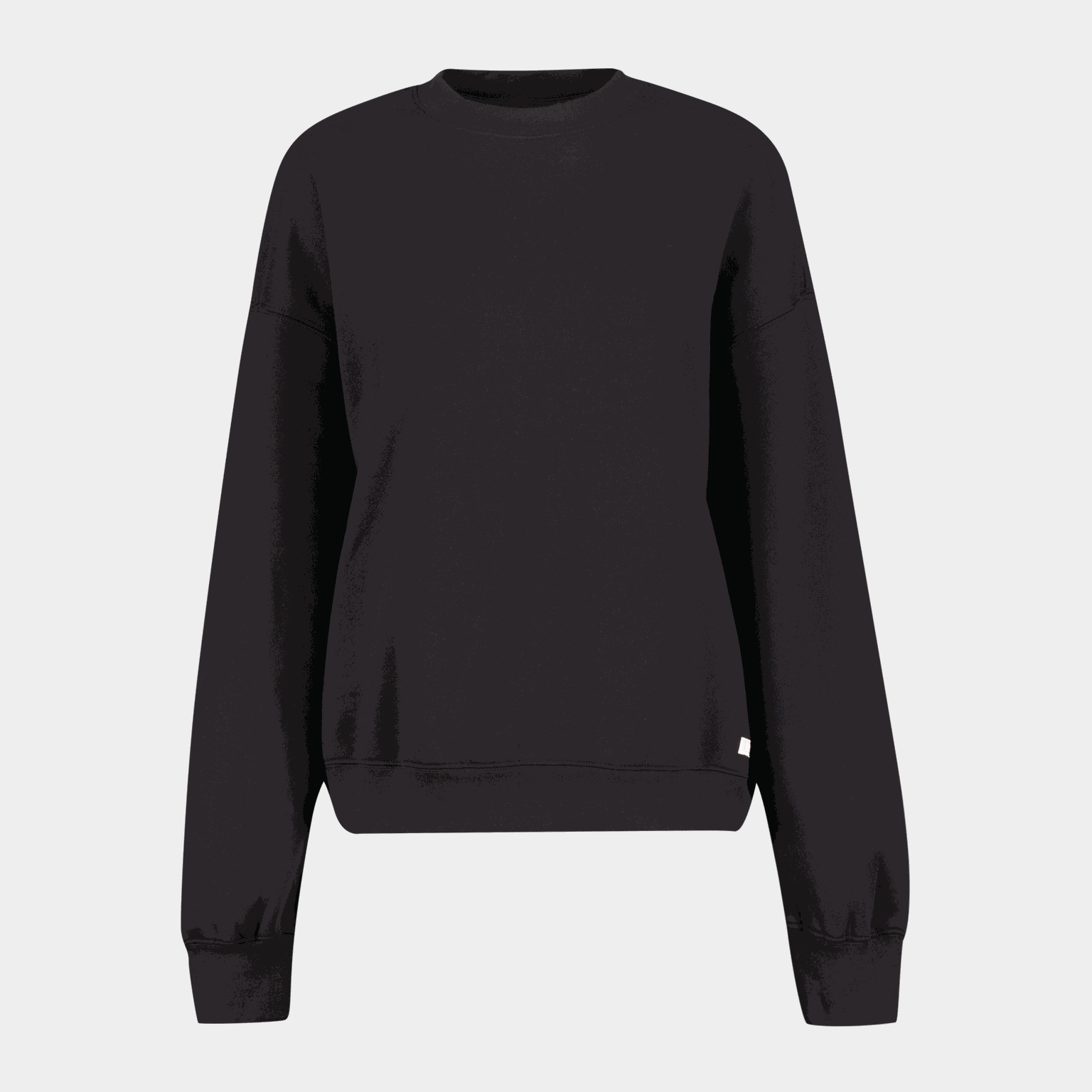 Studio Oversized Crew, collegegenser dame - Svart