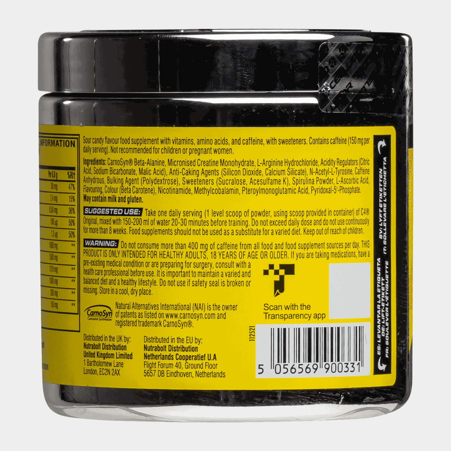C4 Original Sour Batch Bros, Spray pre-allenamento -