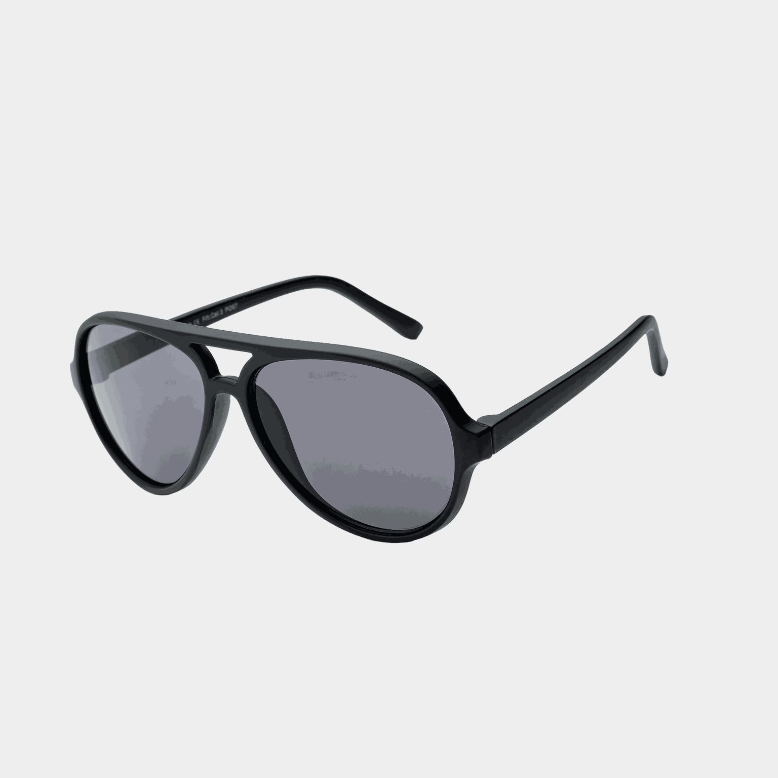 006 Waye Kids Matt Black Frame With Smoke Lens, solbriller, junior - Svart