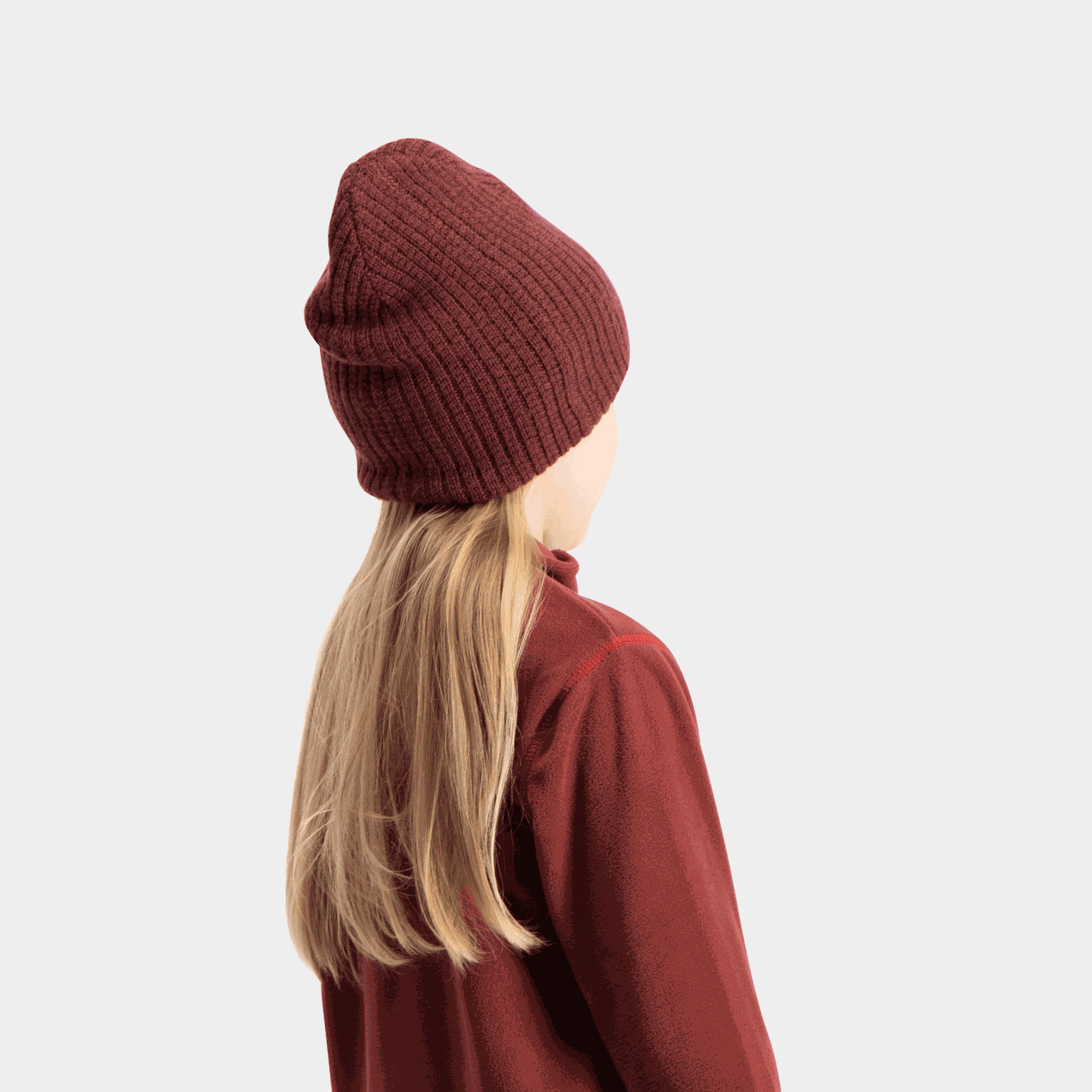 Gorro de lã Narvik para crianças - marrom