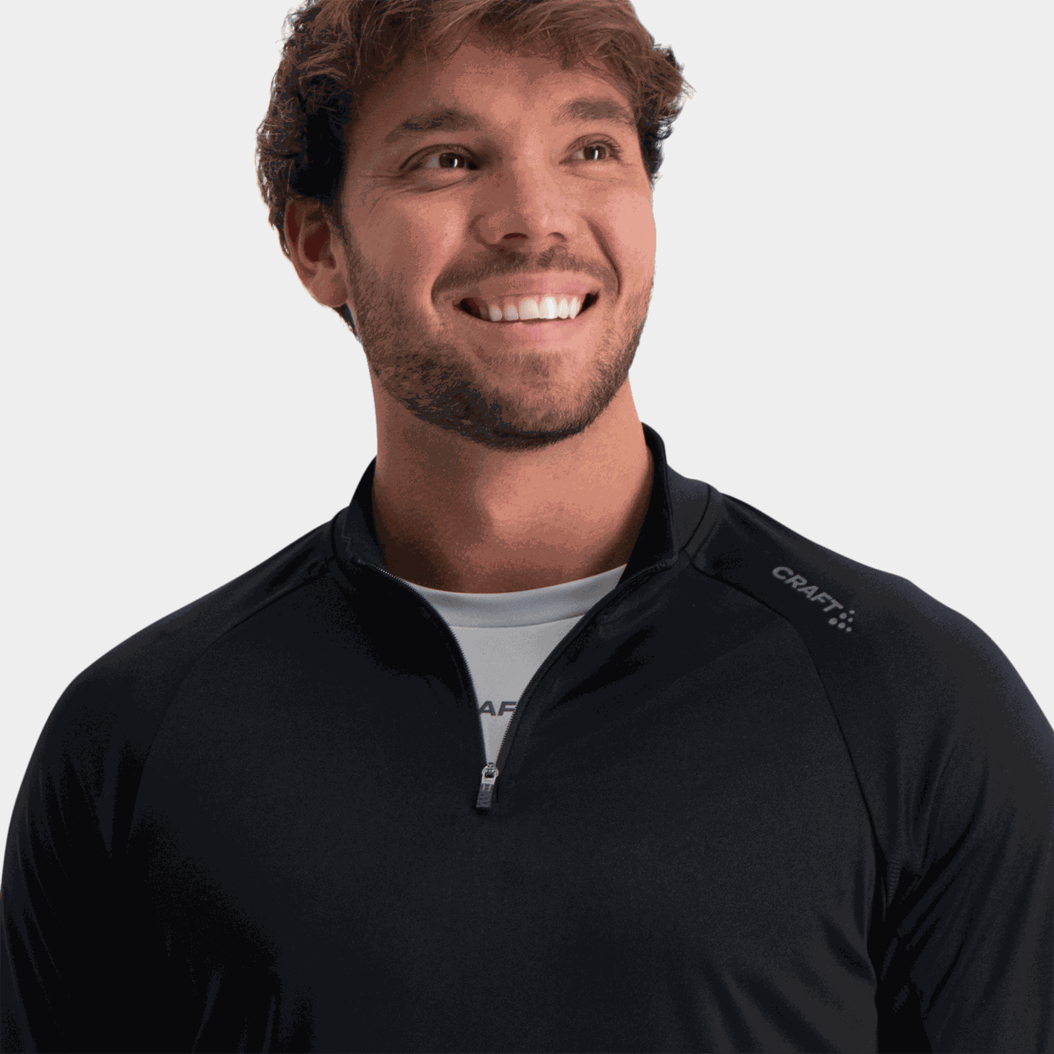 Core Charge Long Sleeve Zip Tee 2, treningsgenser, herre