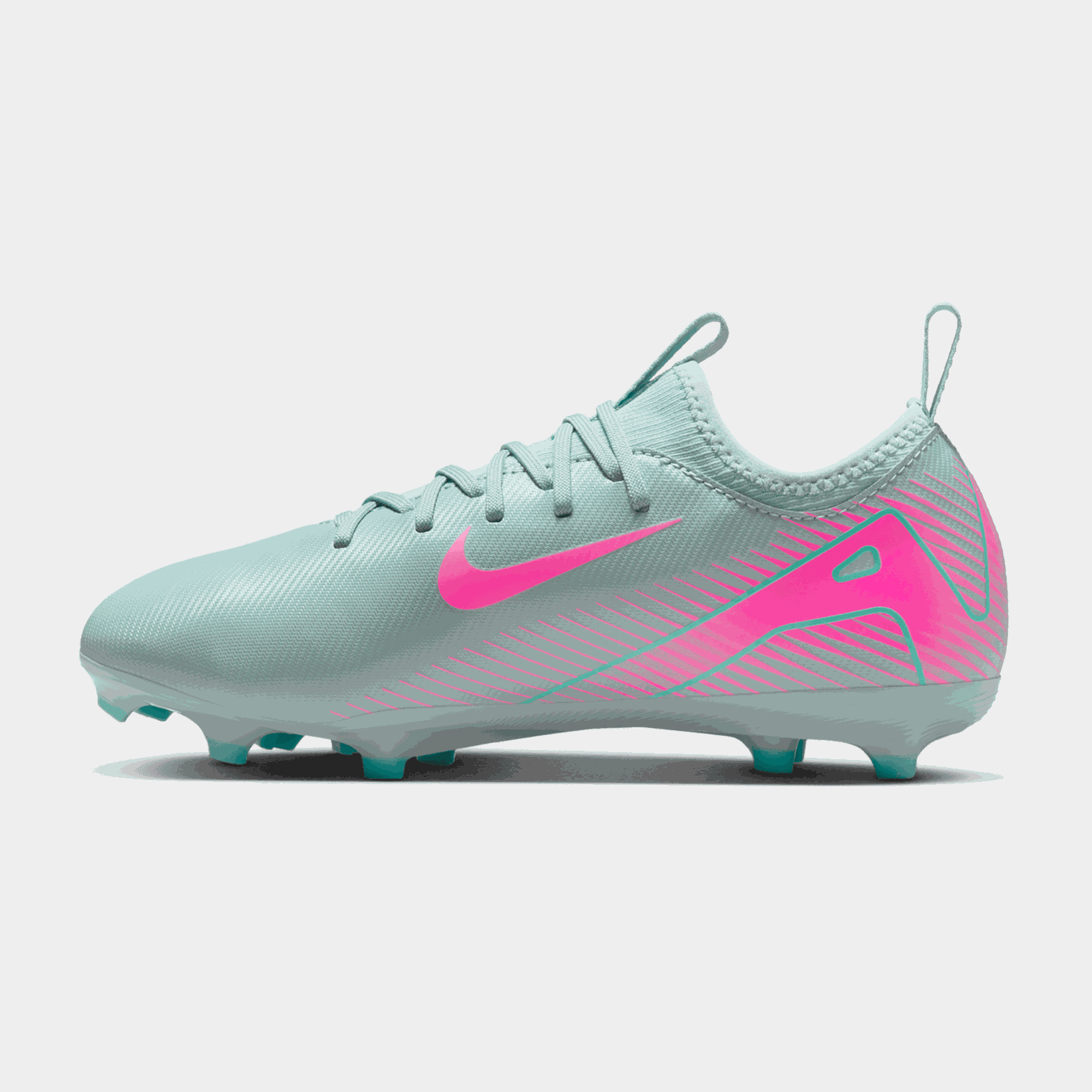  Mercurial Vapor 16 Academy FG/MG Q2 25, buty piłkarskie dla juniorów na trawę naturalną i sztuczną - turkusowe