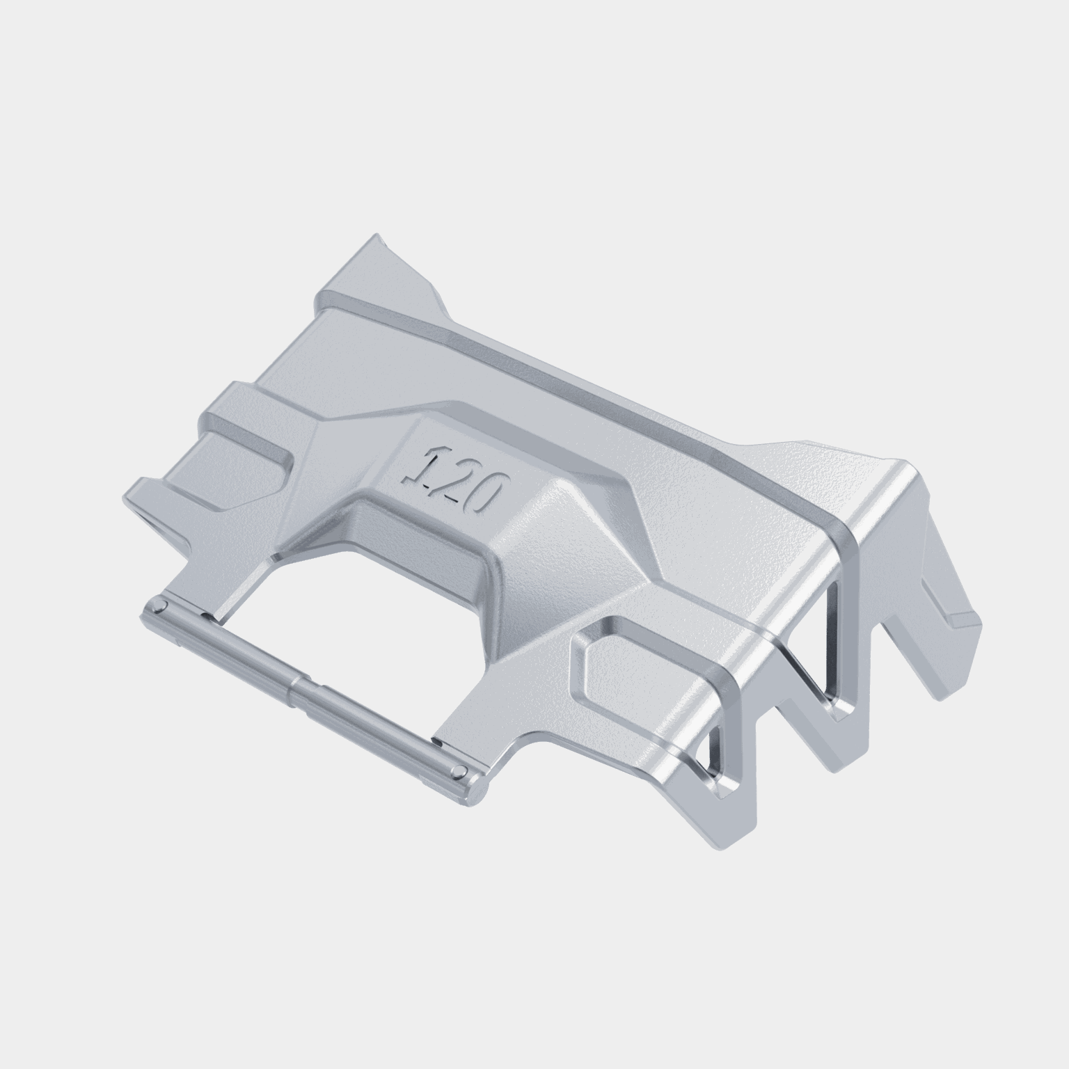 Acessórios para grampos de ferro Almonte de 120 mm e 24/25 mm - cinza