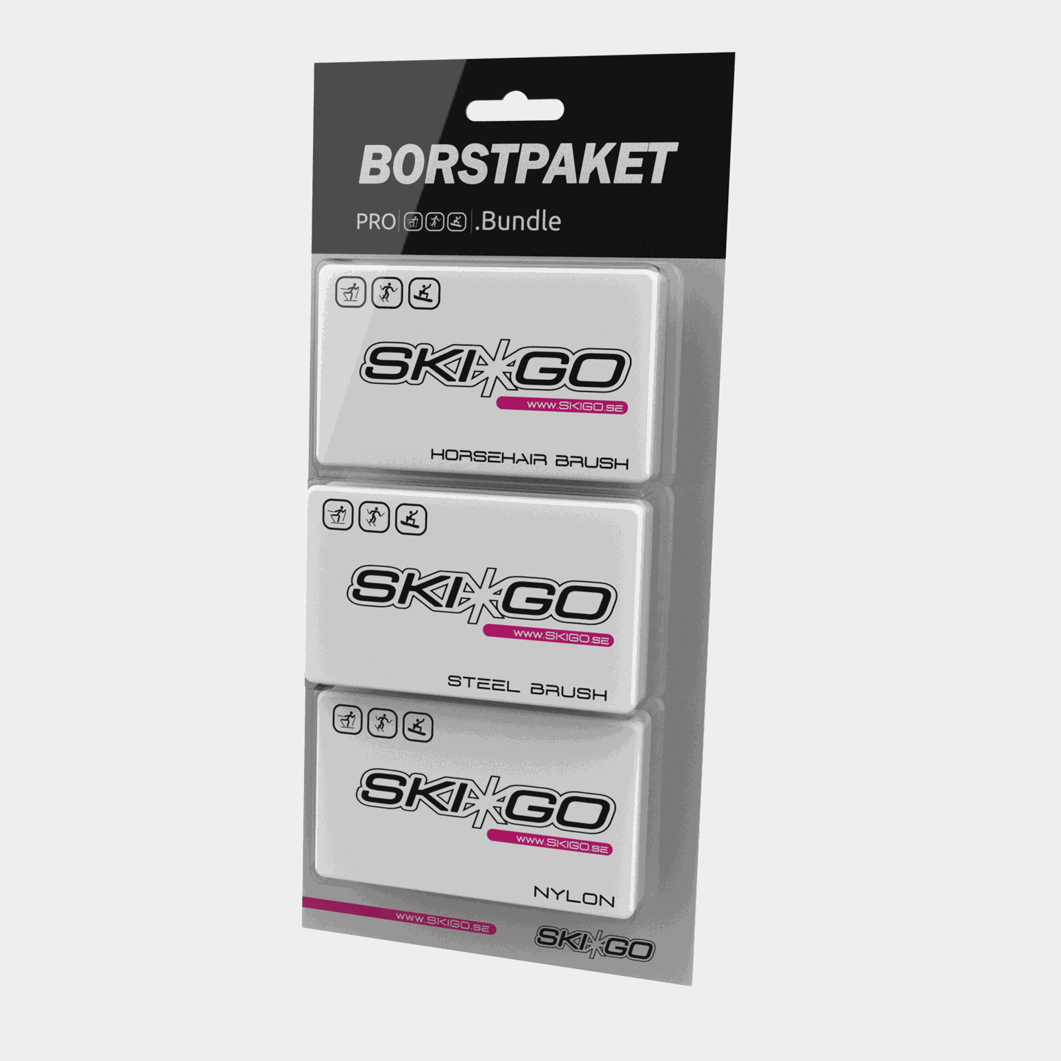 Bastoncini da sci di fondo, rondelle Skigo 8 mm 24/25, set di rondelle di ricambio, ruote nere